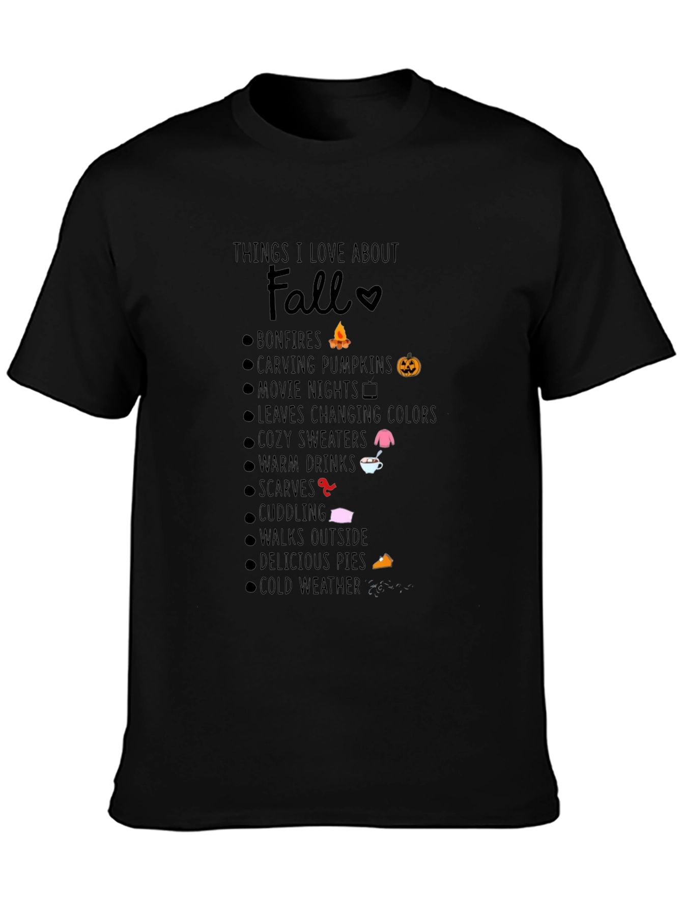 Things I Love About Fall T-Shirt