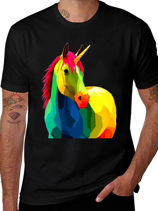 Rainbow Unicorn Graphic T-Shirt - Bold Statement Tee