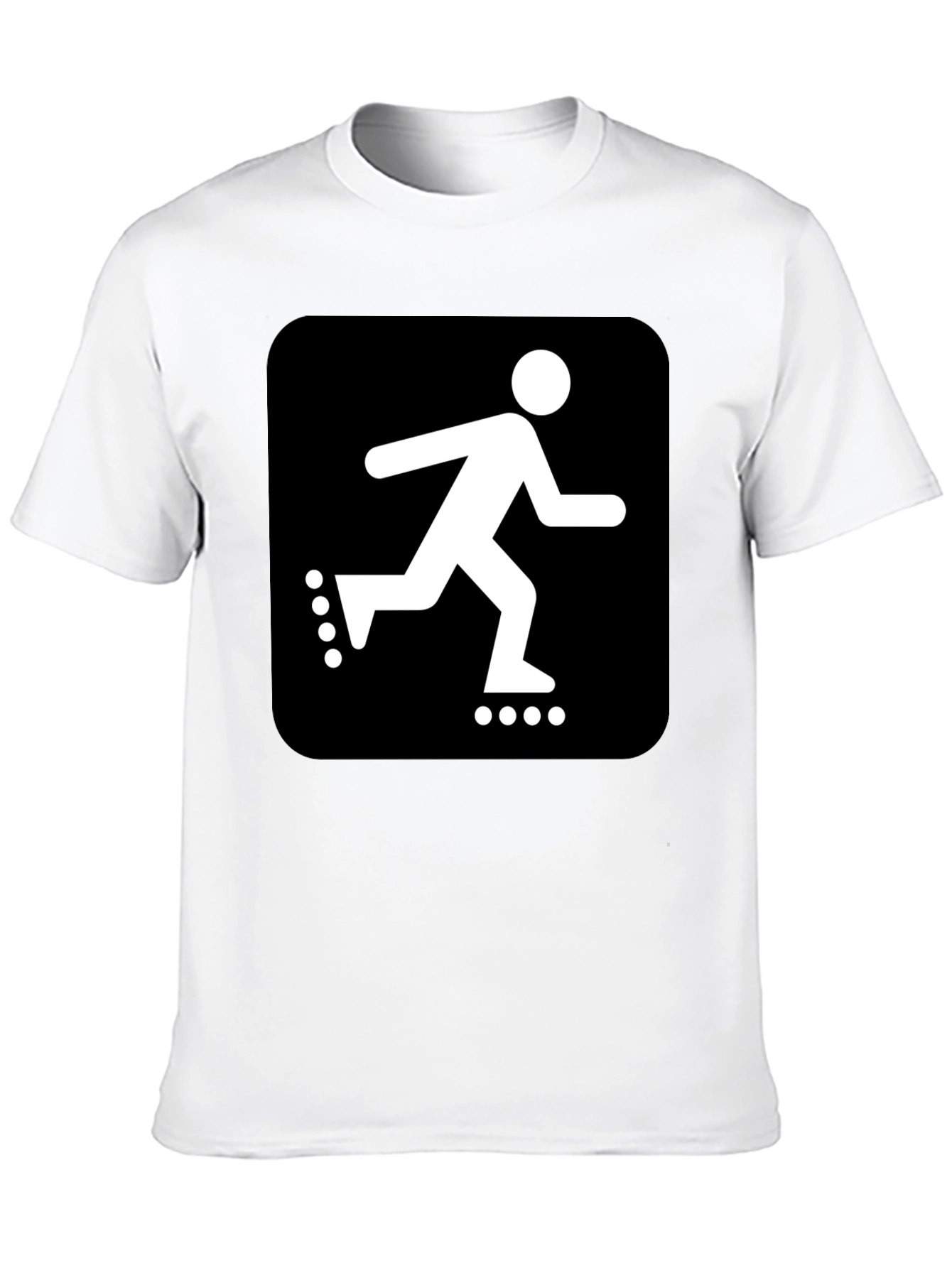 Roller Skater Graphic Black T-Shirt
