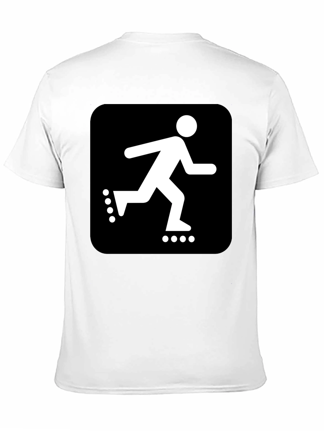Roller Skater Graphic Black T-Shirt