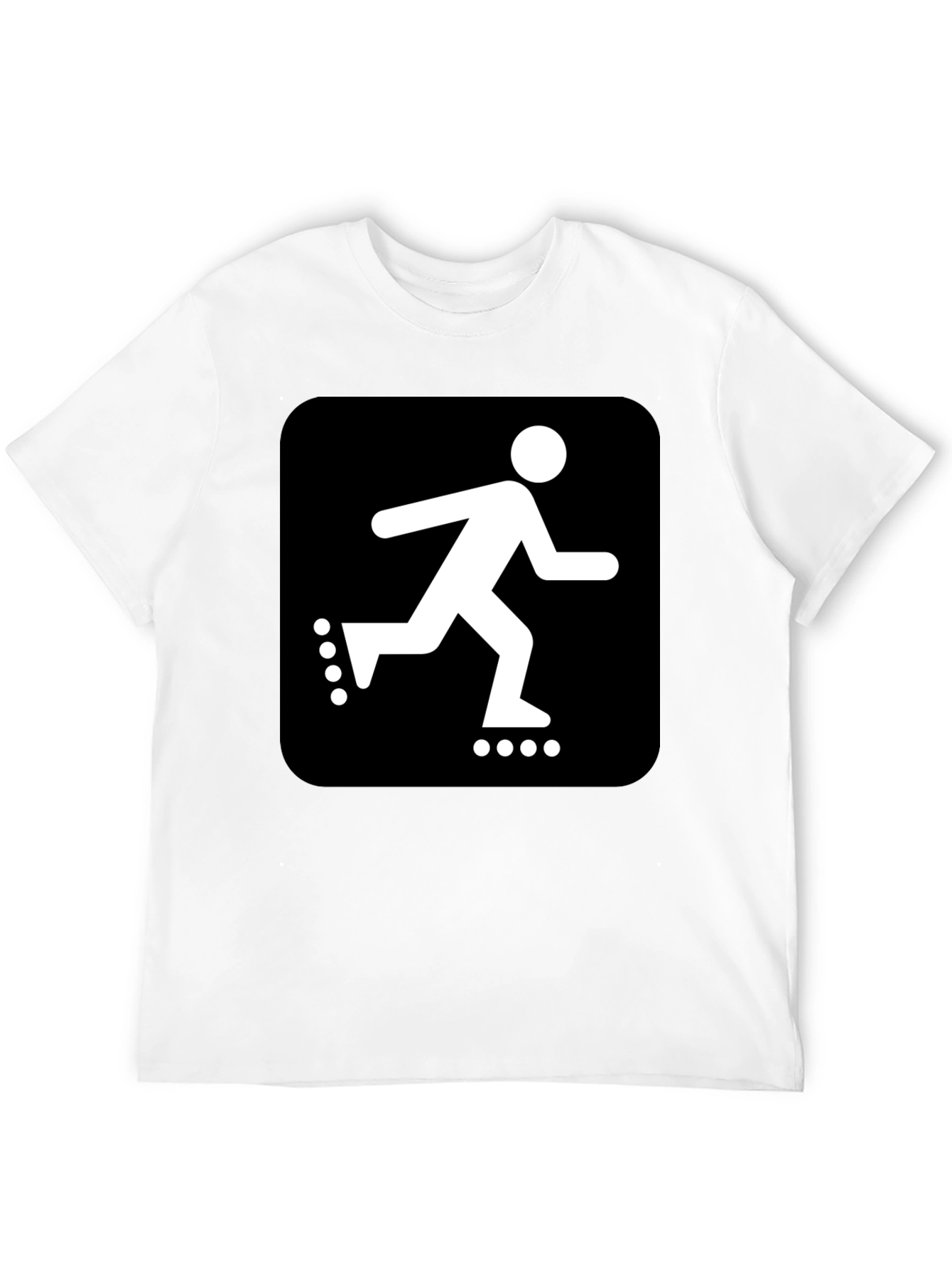 Roller Skater Graphic Black T-Shirt