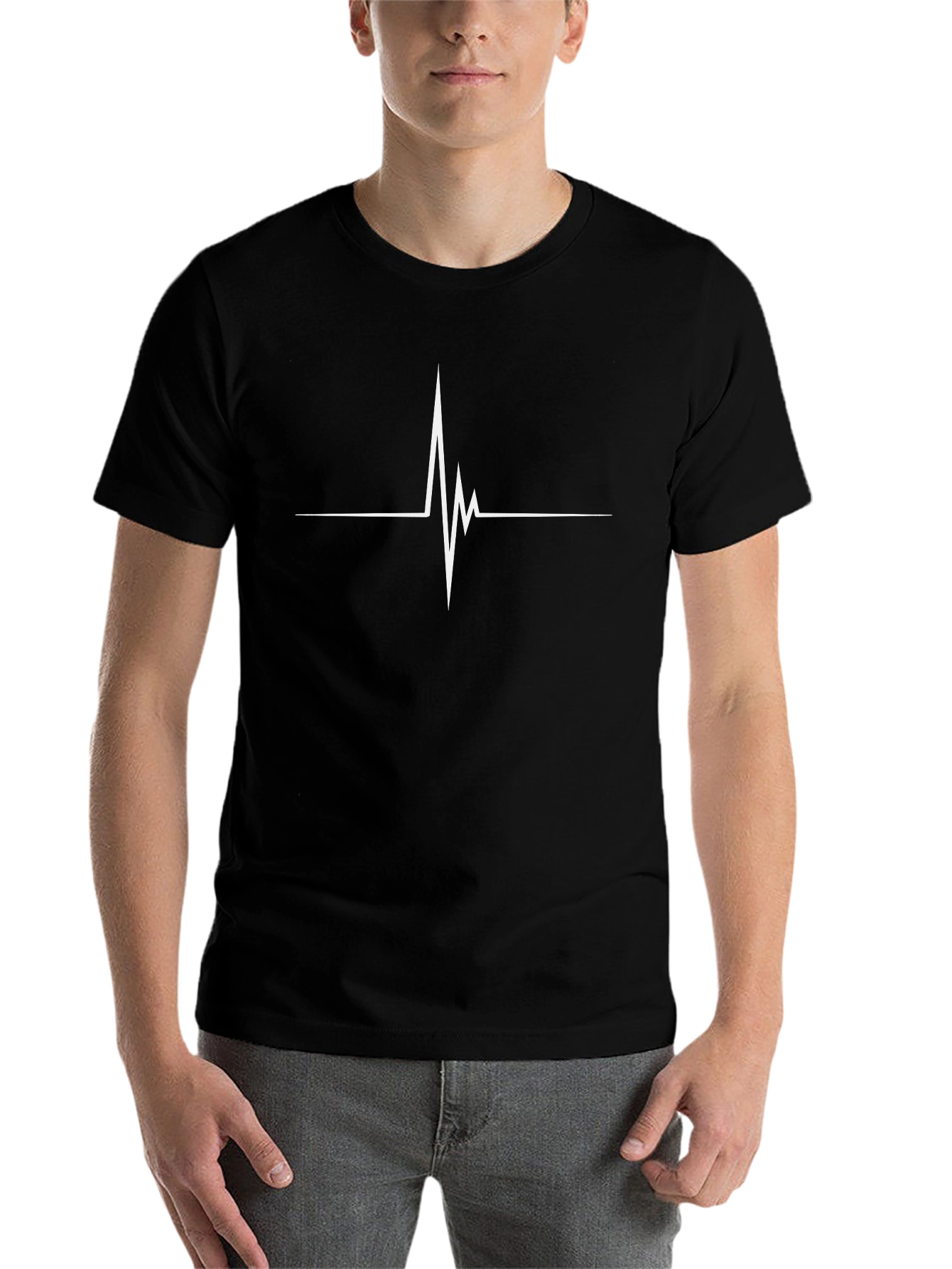 Heartbeat Graphic Tee - Stylish Comfort
