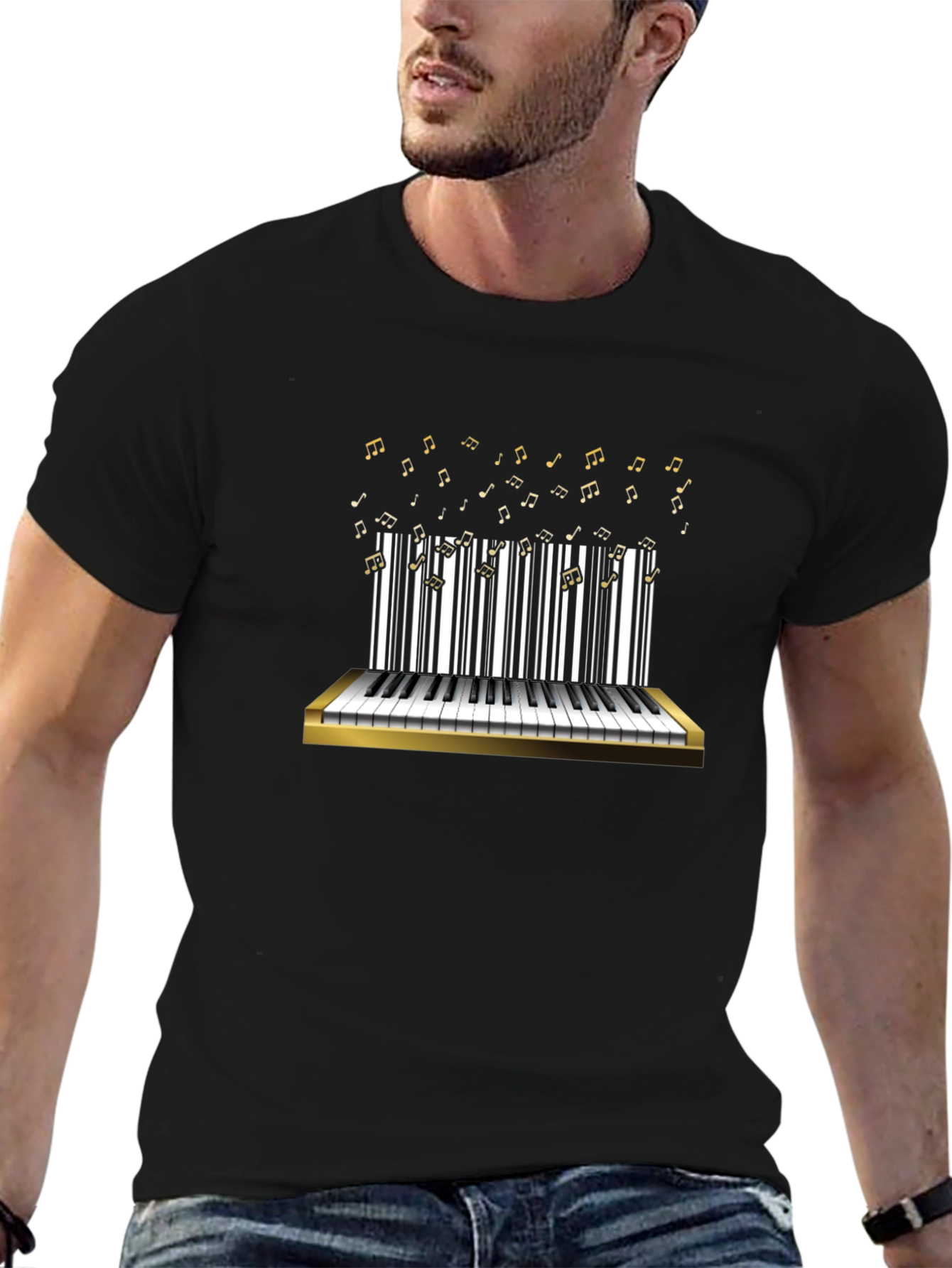 Musical Notes Piano T-Shirt
