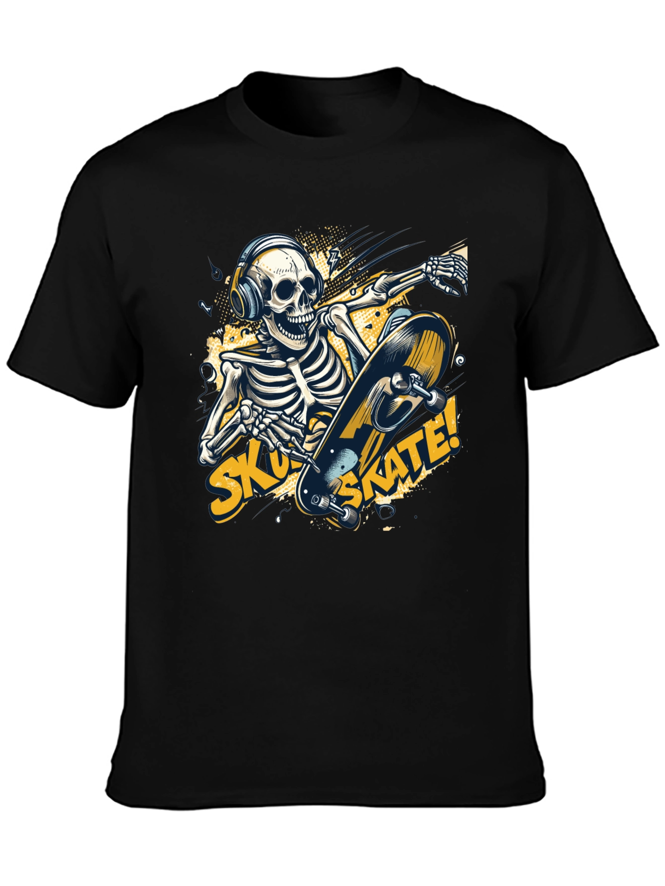 Skull Skateboard T-Shirt