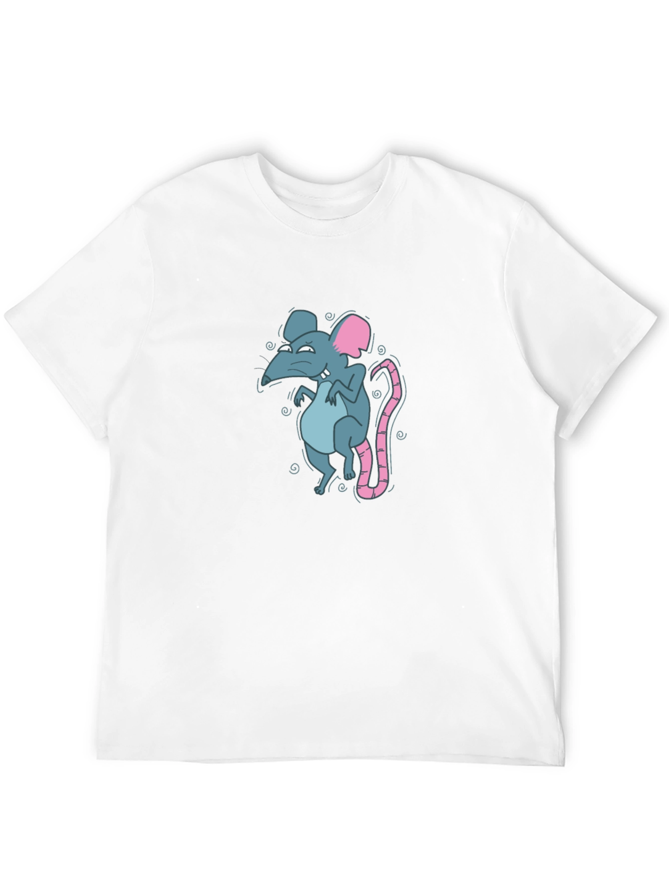 Rat Graphic Black T-Shirt for Men