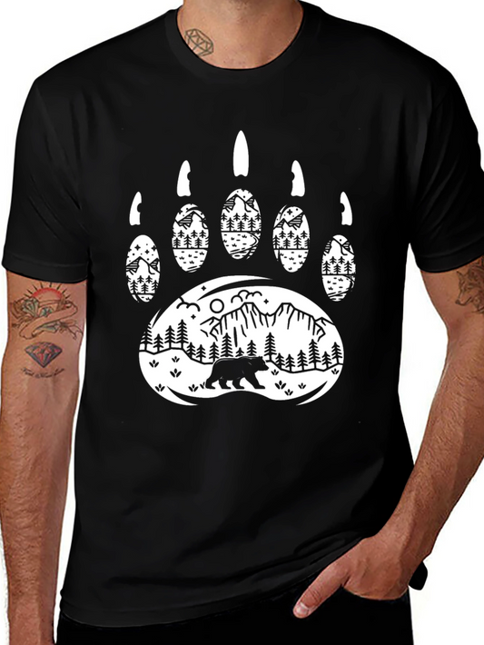 Bear Paw Mountain Scene Graphic Tee