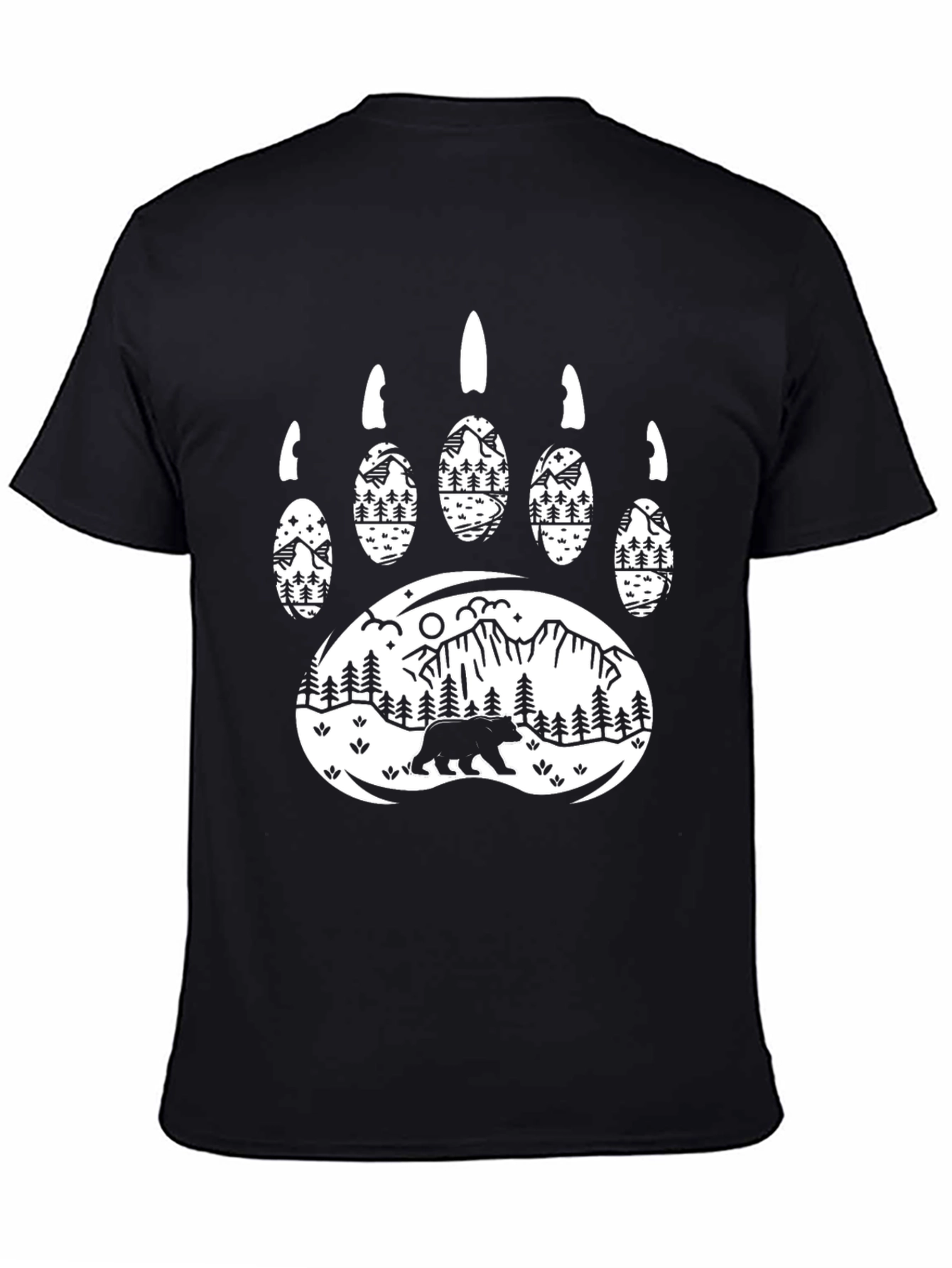 Bear Paw Mountain Scene Graphic Tee