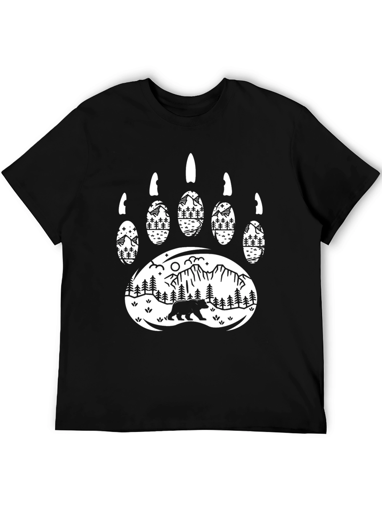 Bear Paw Mountain Scene Graphic Tee