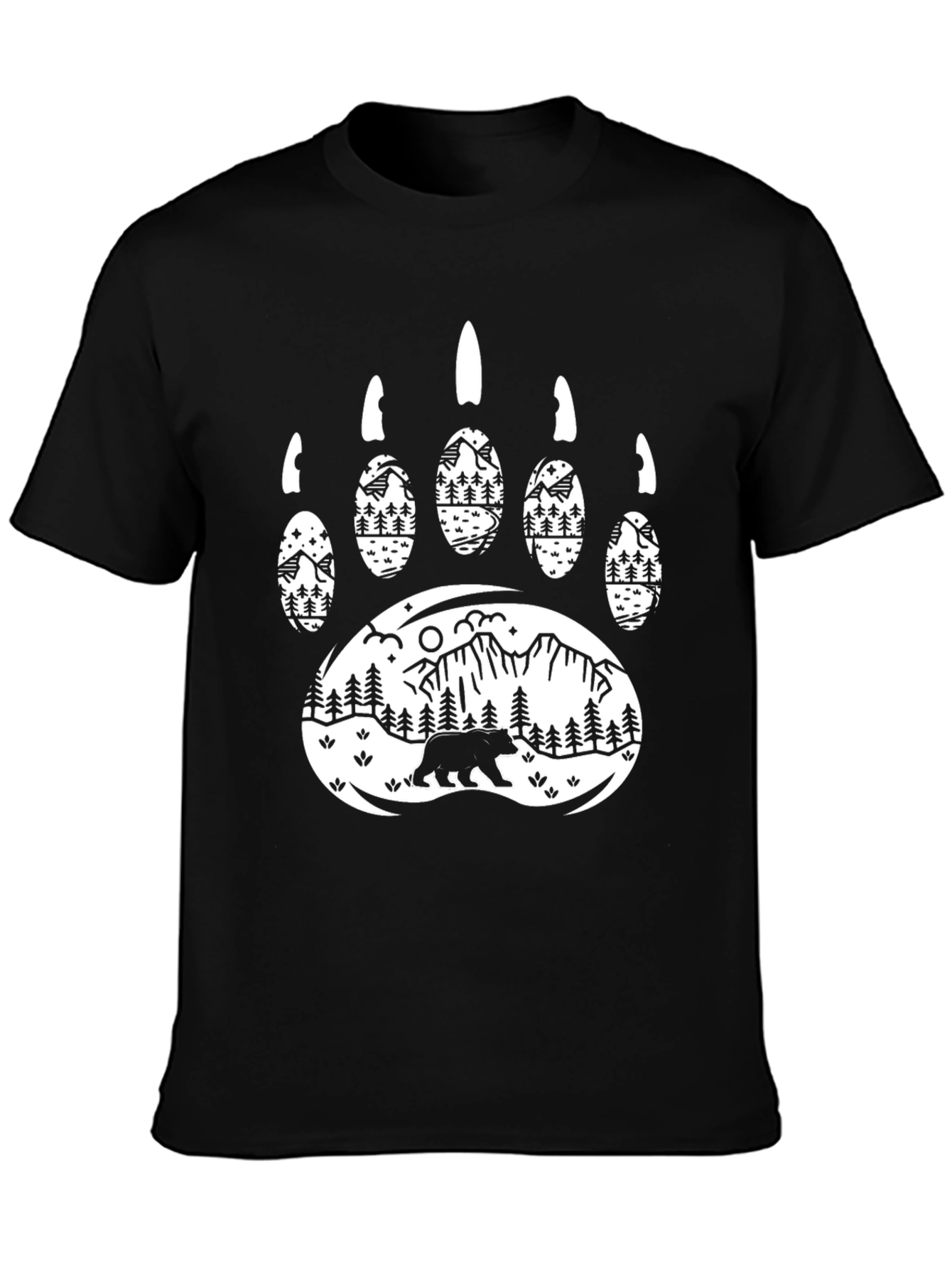 Bear Paw Mountain Scene Graphic Tee