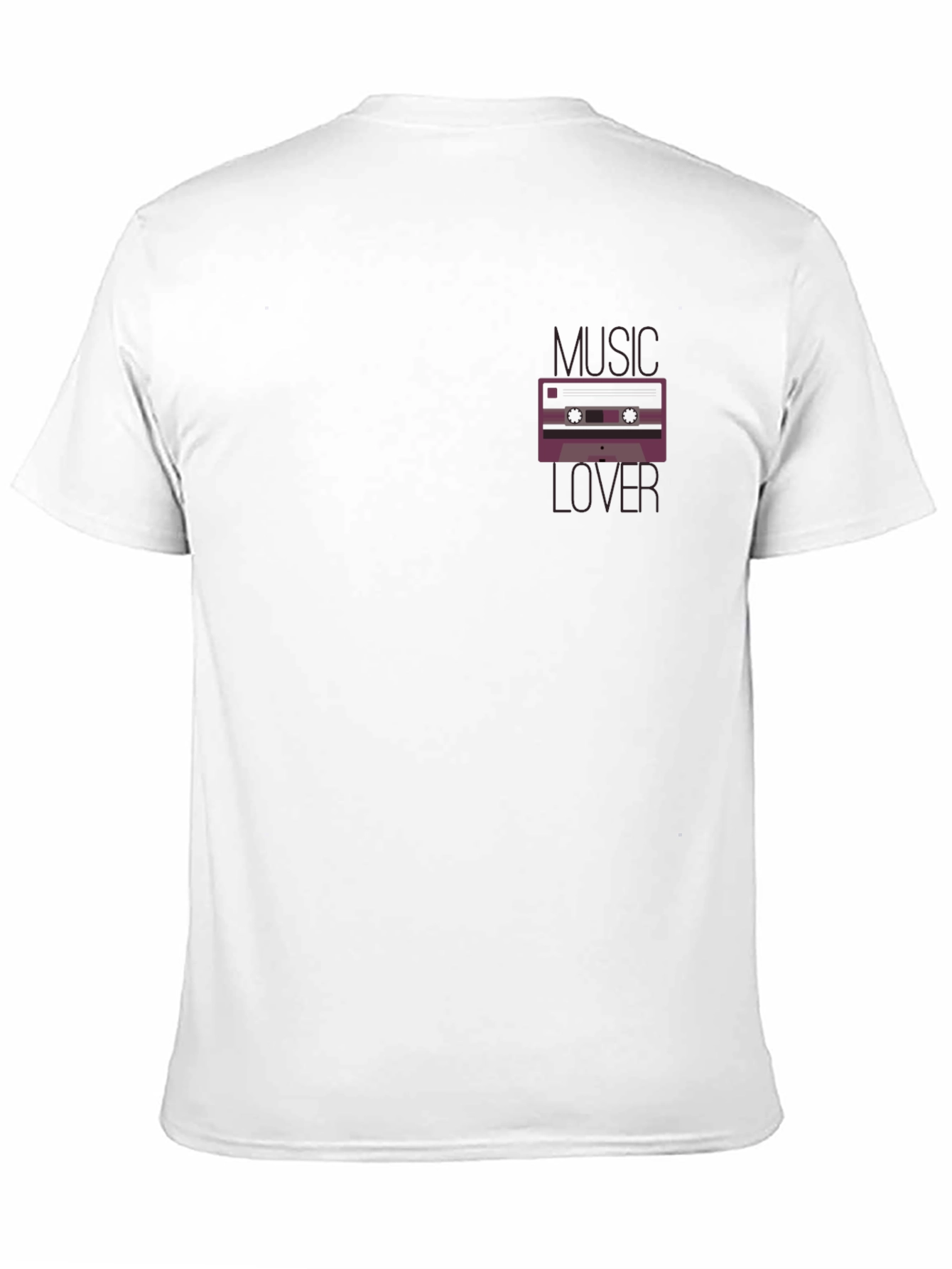 Music Lover Cassette Graphic Tee - Black