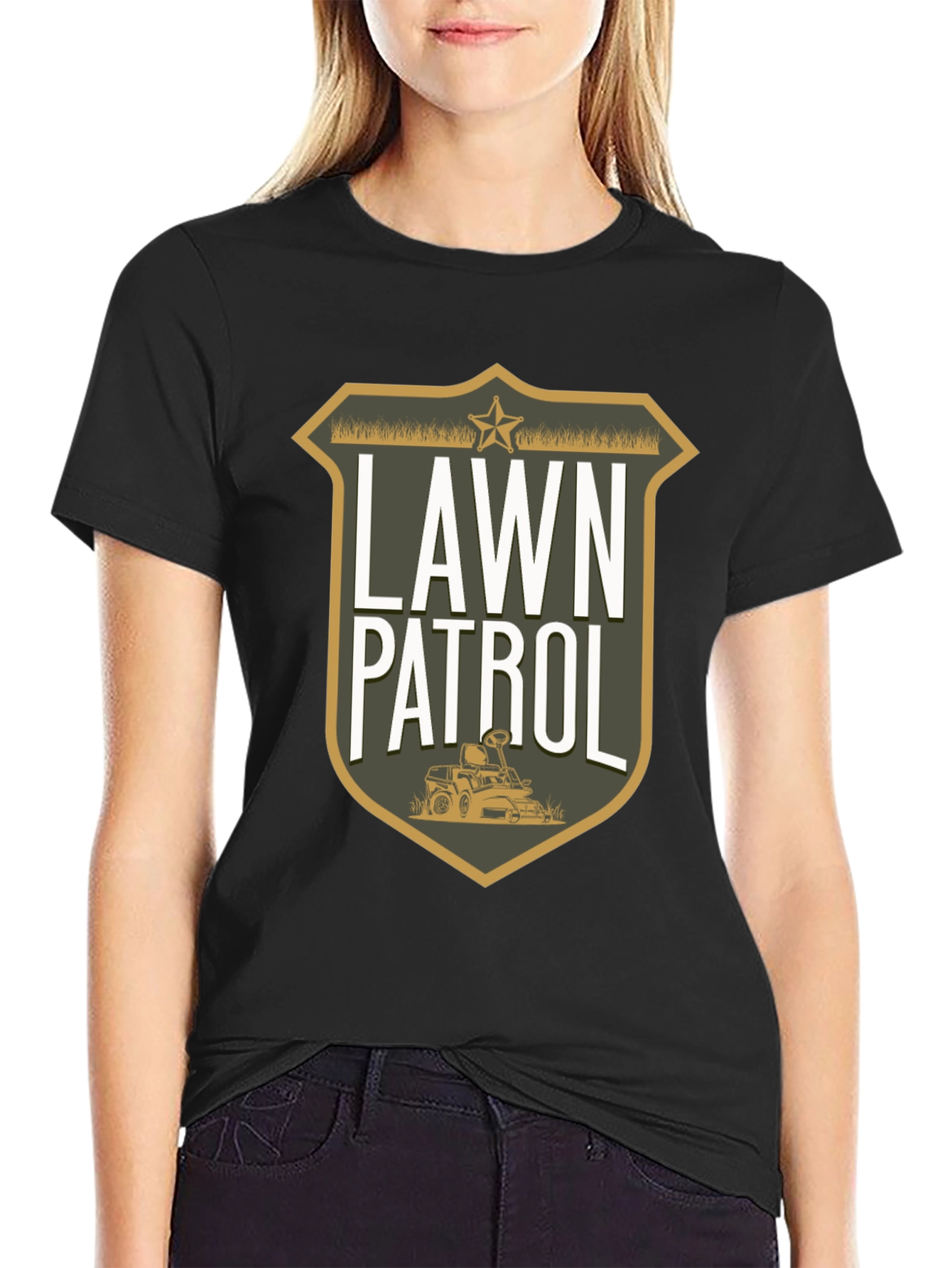 Lawn Patrol Graphic Tee - Funny Gardening T-Shirt