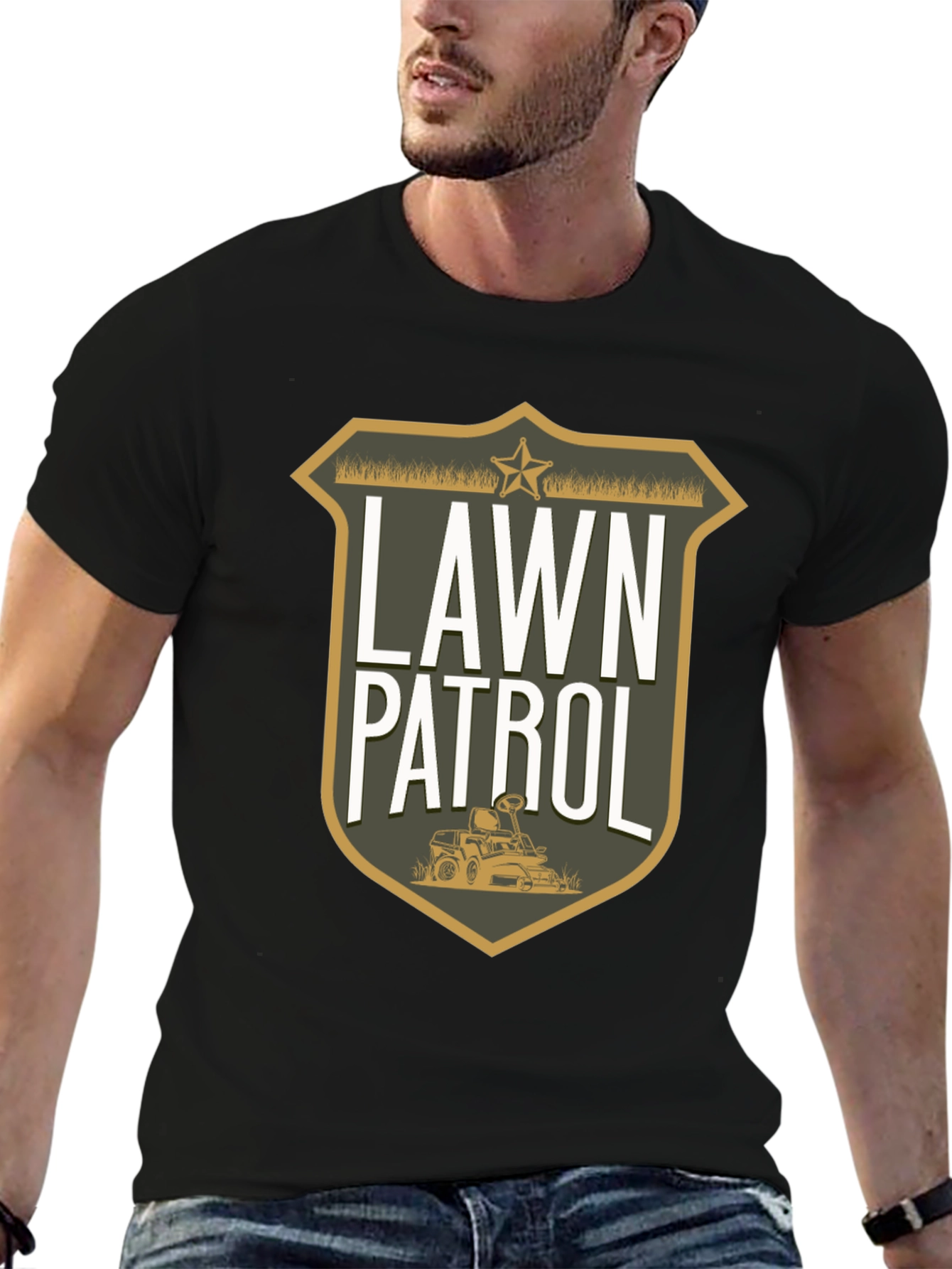 Lawn Patrol Graphic Tee - Funny Gardening T-Shirt
