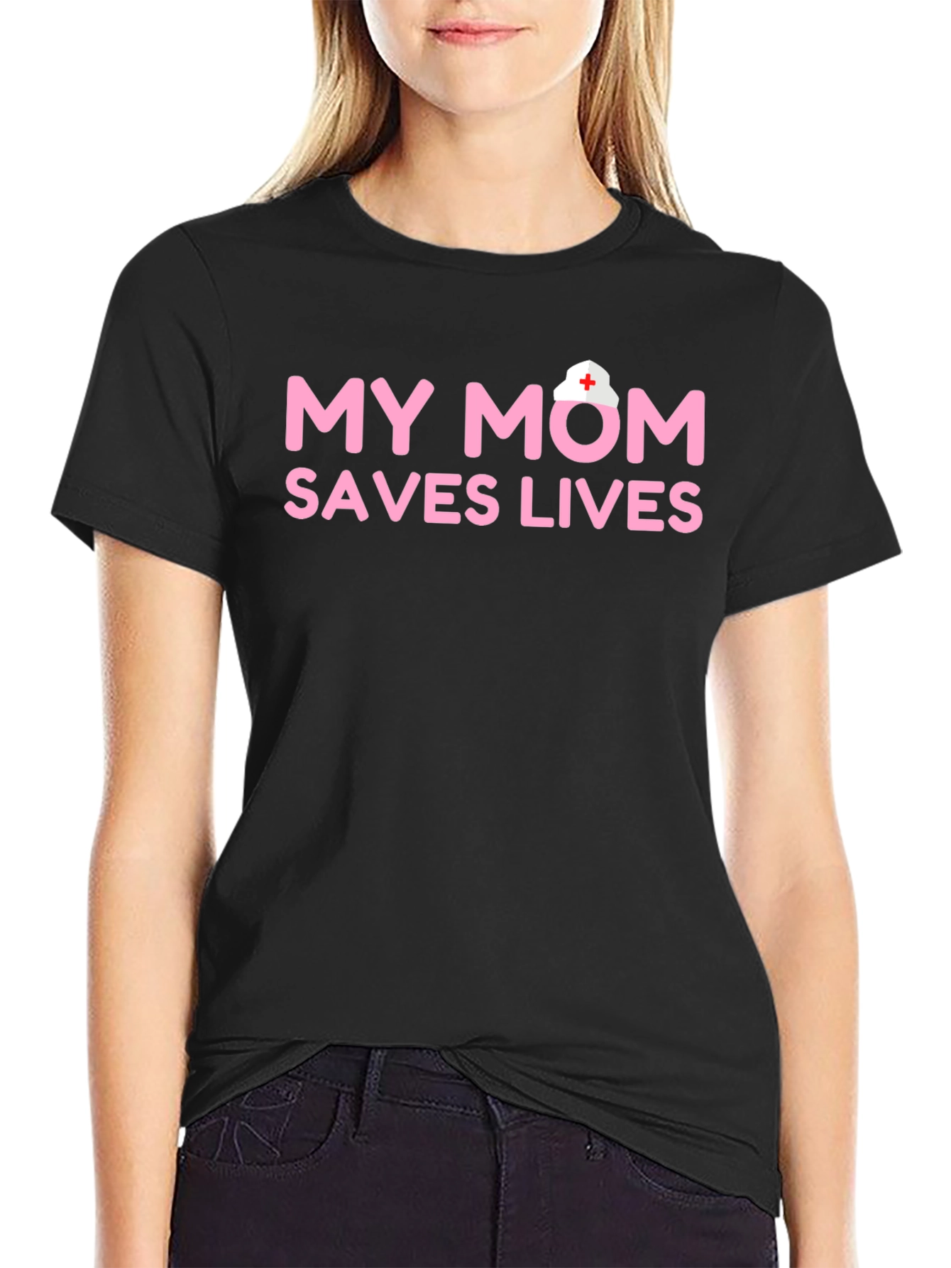 My Mom Saves Lives Nurse T-Shirt