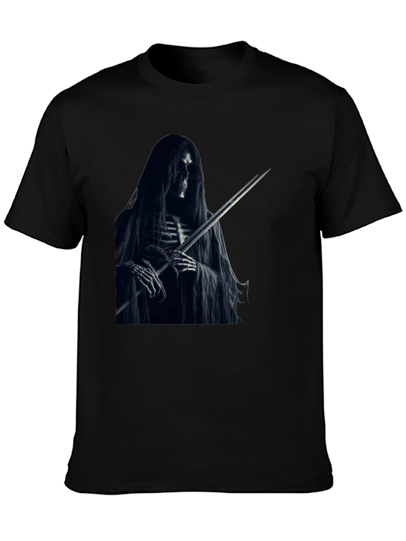 Grim Reaper Graphic Black T-Shirt