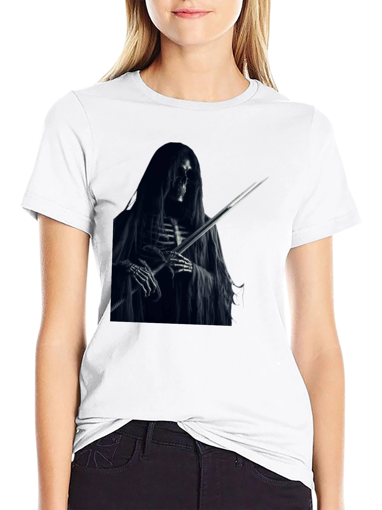 Grim Reaper Graphic Black T-Shirt