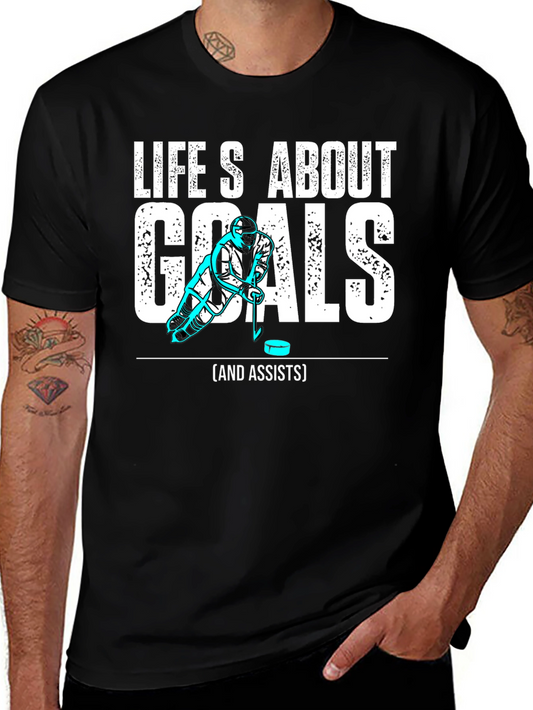Hockey Goals and Assists Graphic T-Shirt