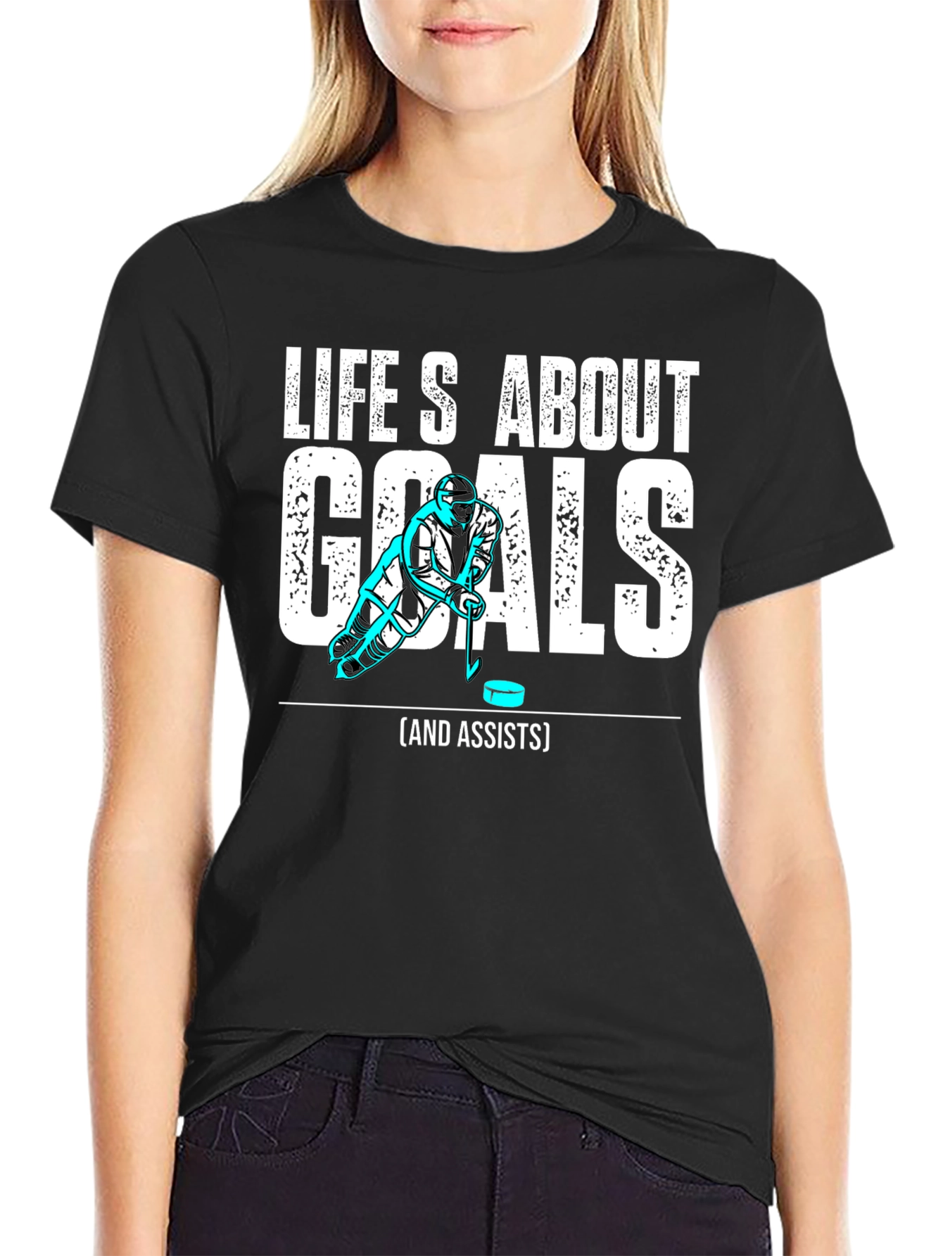 Hockey Goals and Assists Graphic T-Shirt