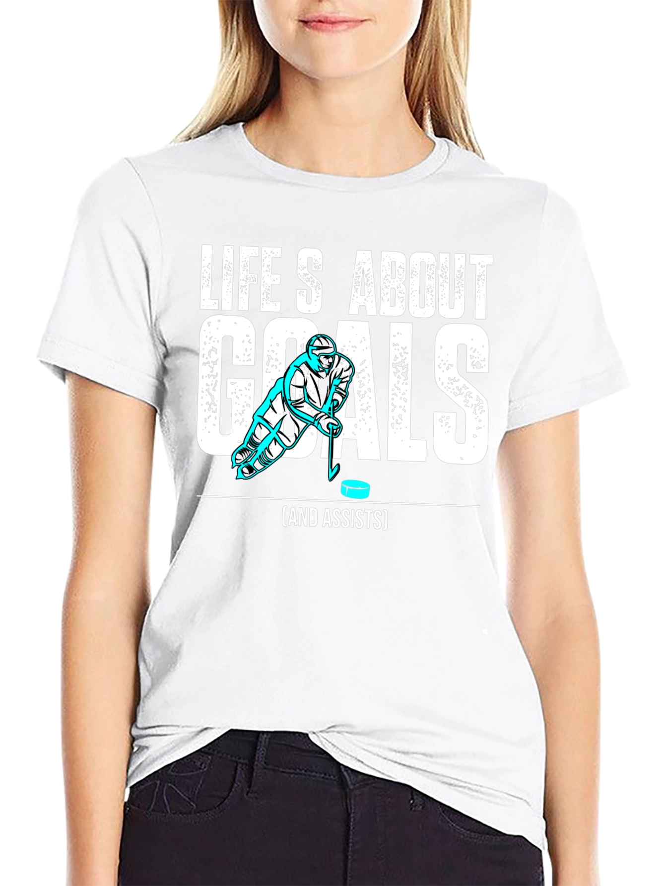 Hockey Goals and Assists Graphic T-Shirt
