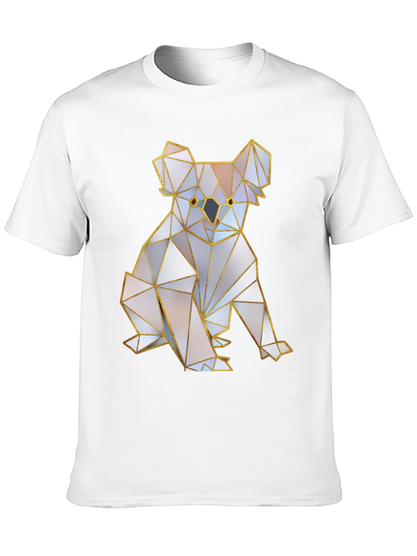 Geometric Koala Bear T-Shirt - Modern Art Tee