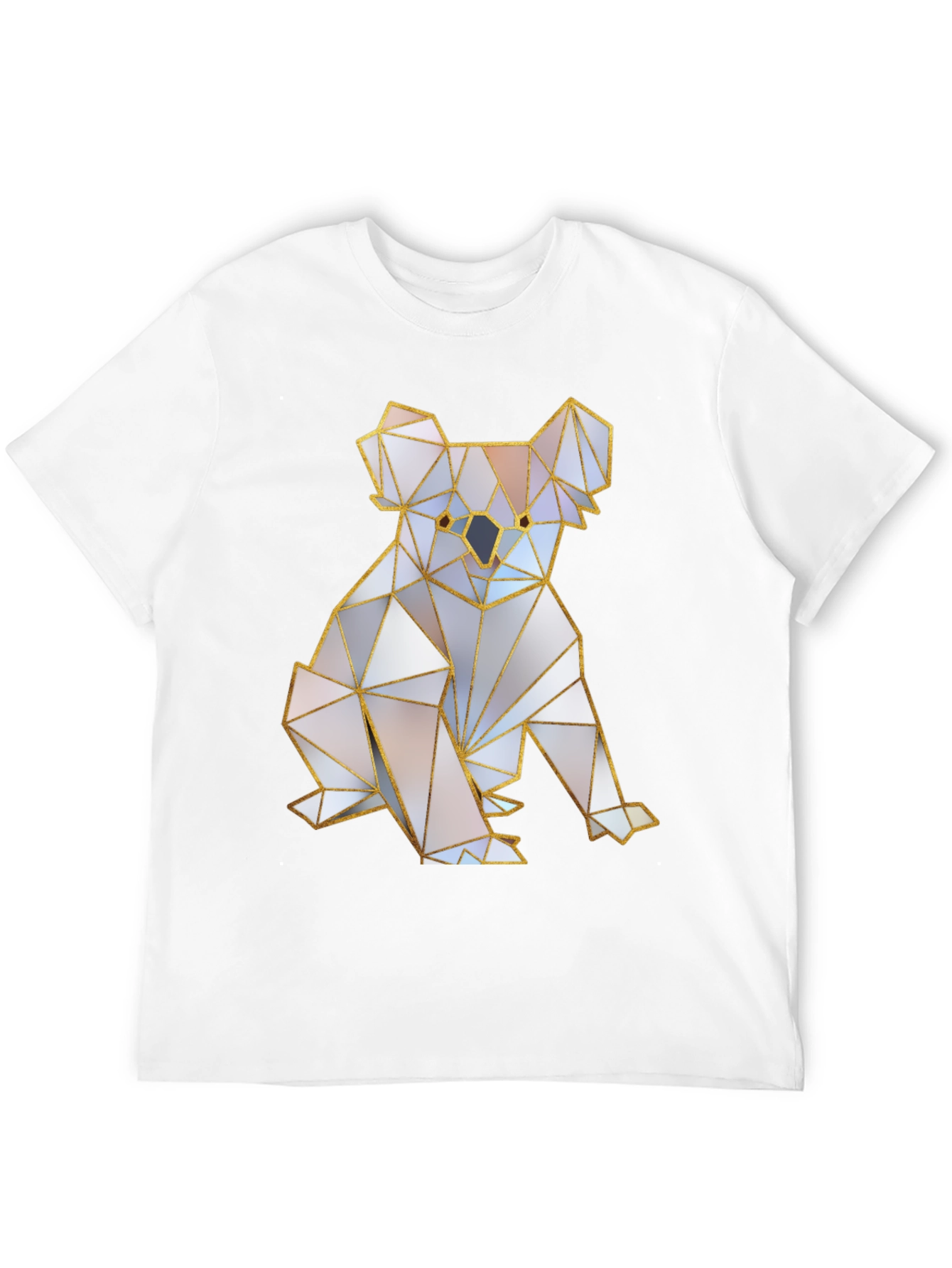 Geometric Koala Bear T-Shirt - Modern Art Tee