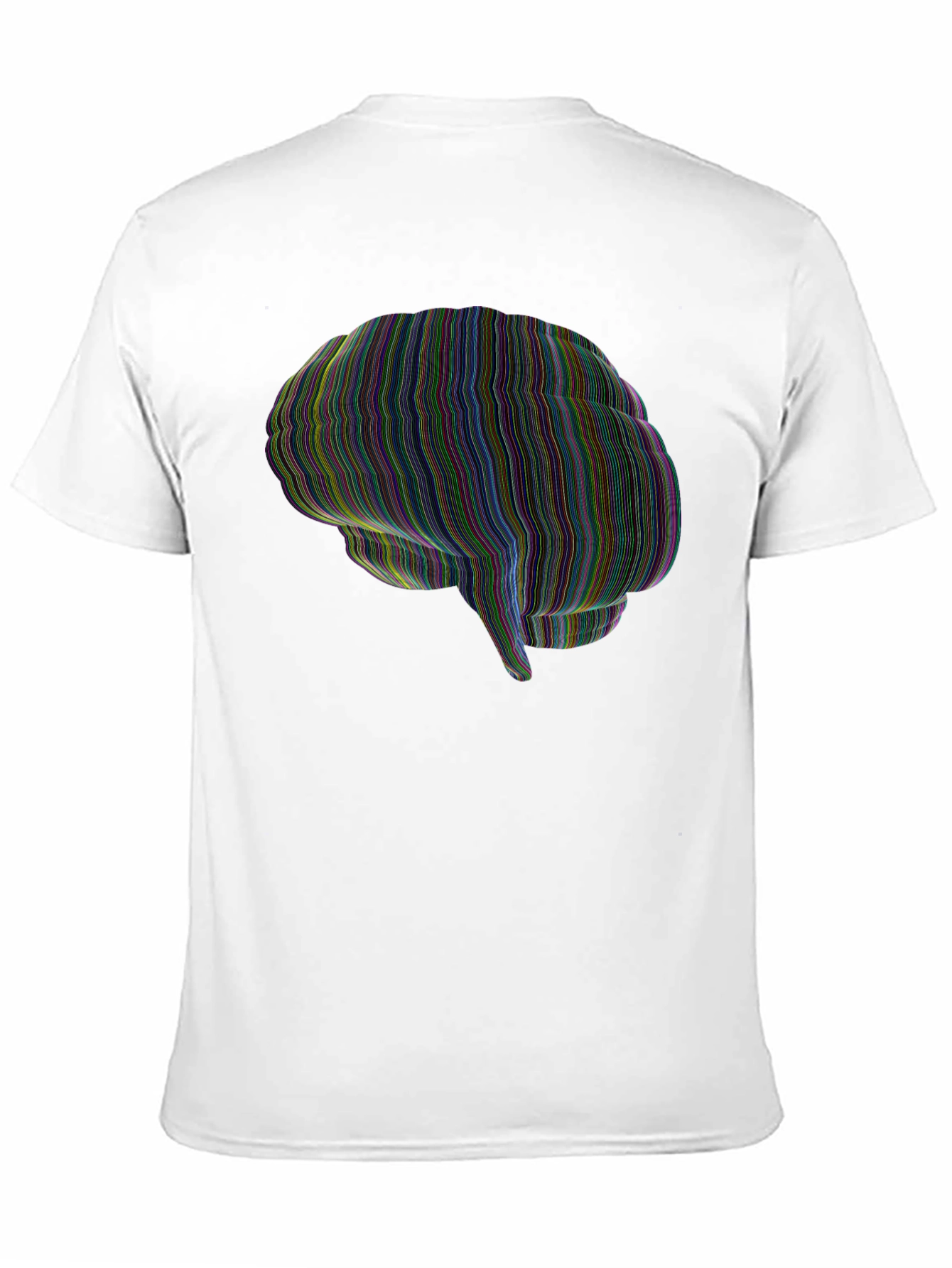 Brain Graphic Mens Black T-Shirt