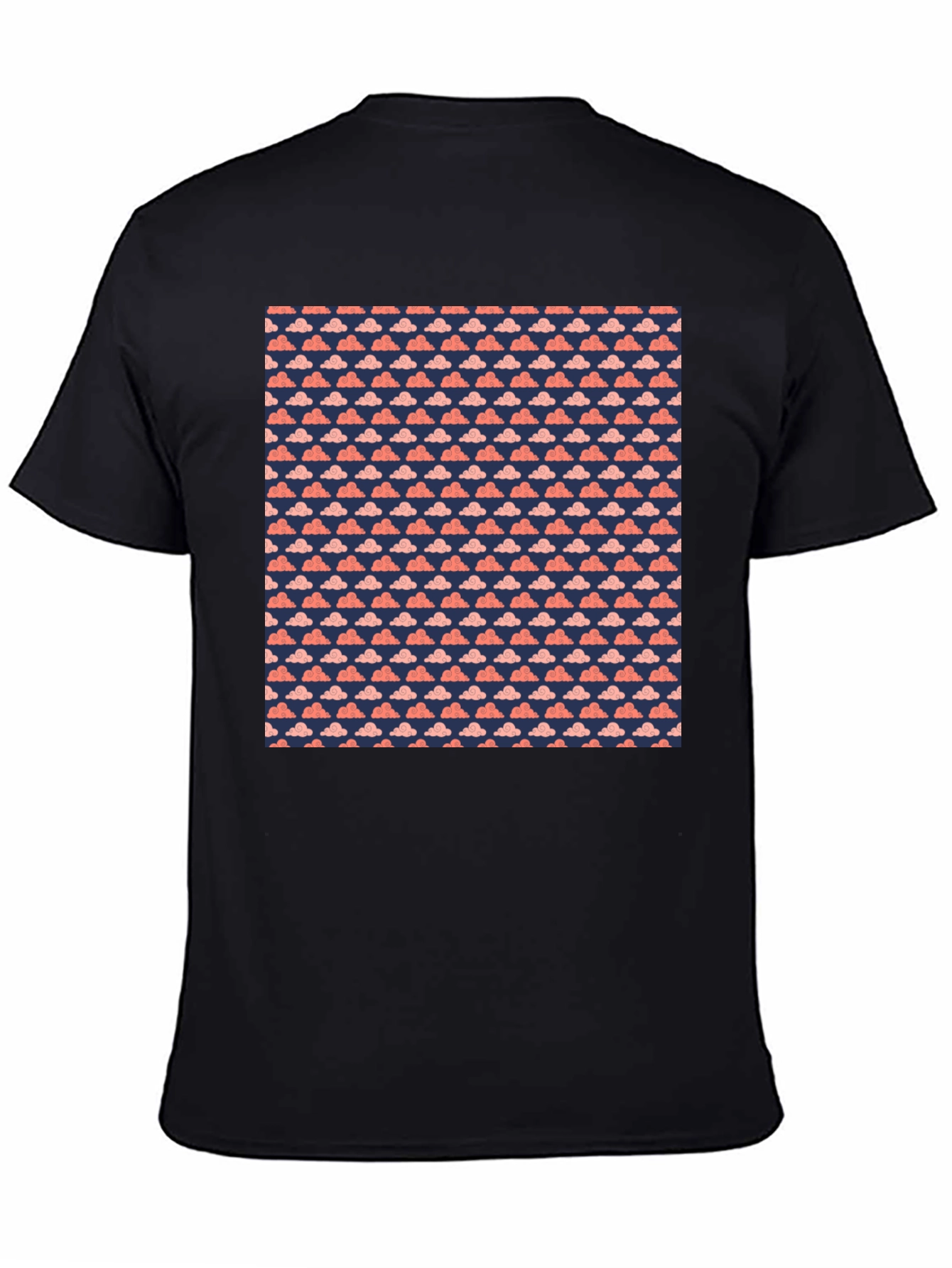 Cloud Pattern Tee - Soft Cotton Casual Top