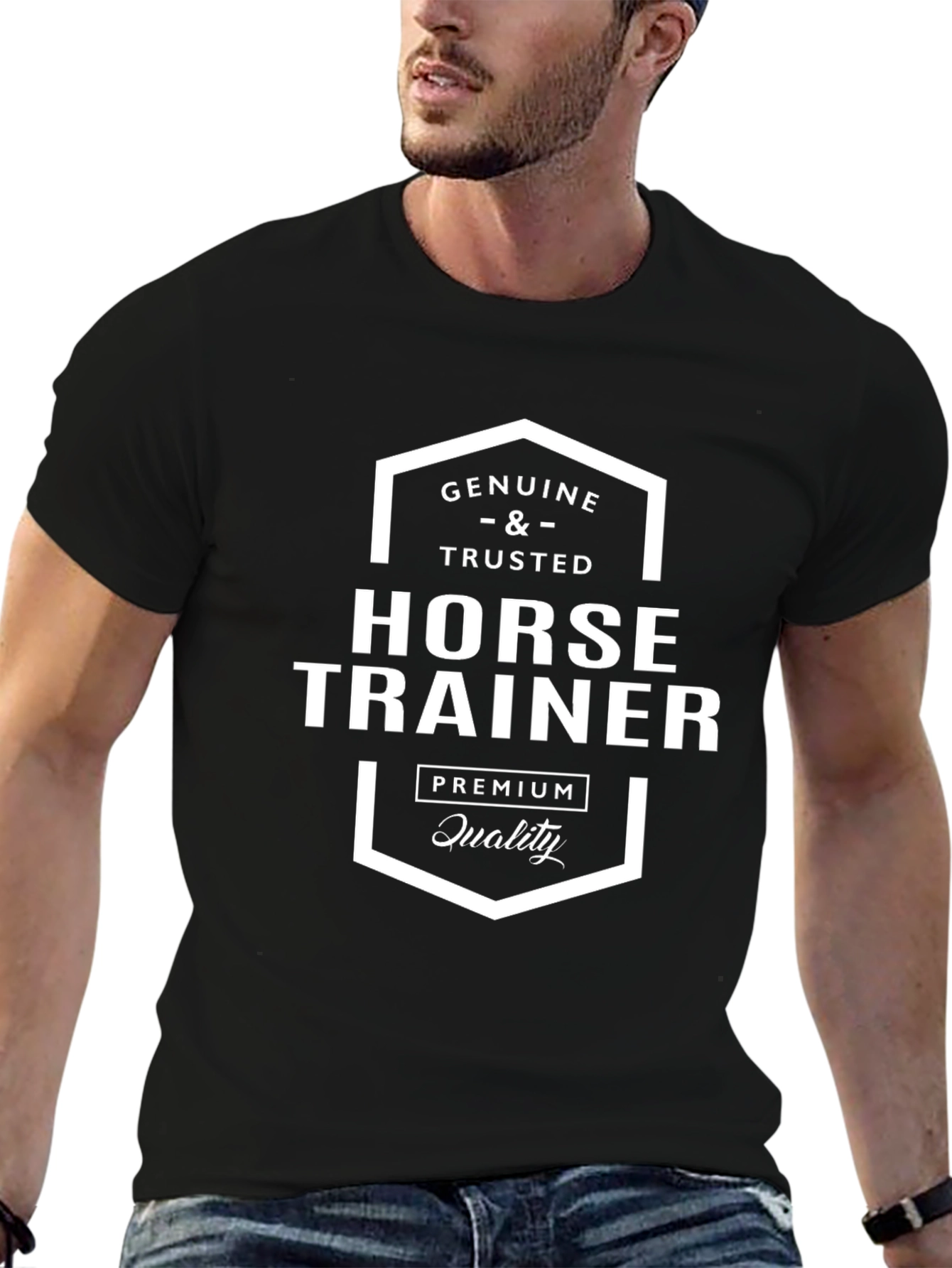 Genuine Horse Trainer Premium Quality Graphic T-Shirt