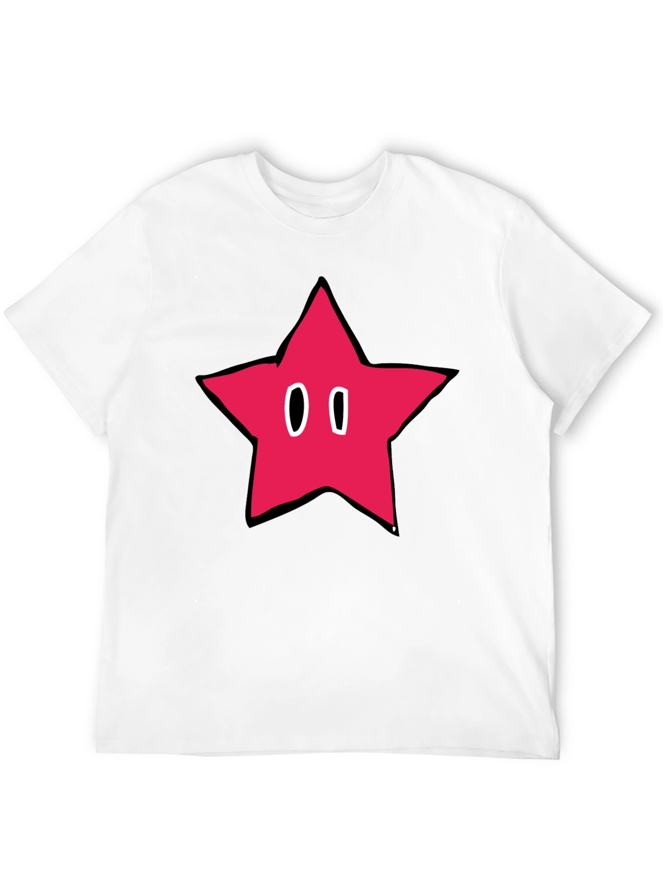 Retro Star Graphic Black T-Shirt