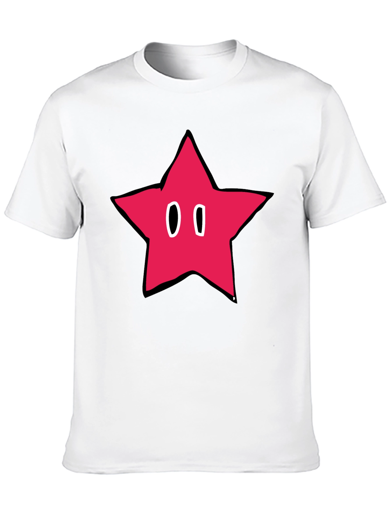 Retro Star Graphic Black T-Shirt