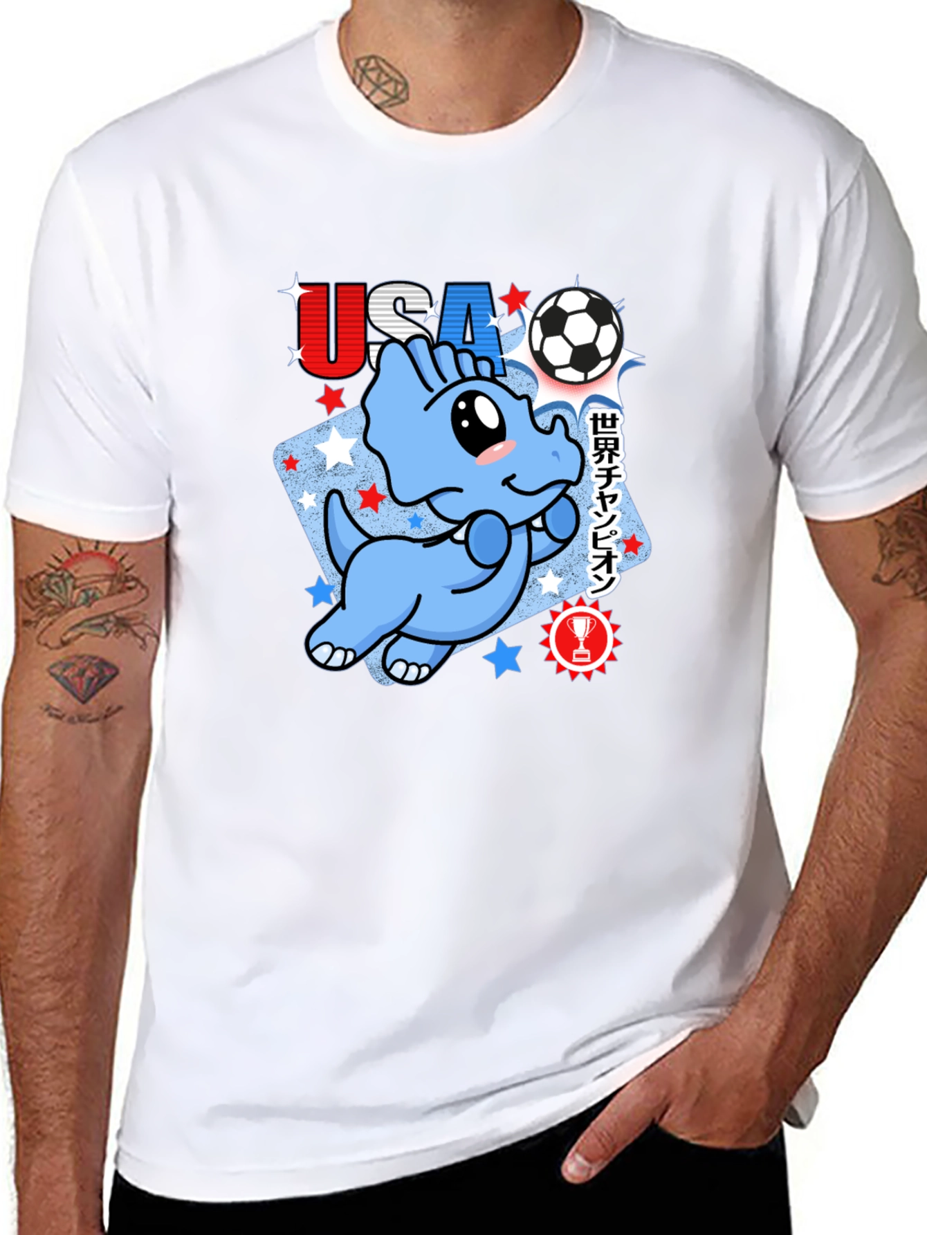 USA Soccer Dinosaur T-Shirt