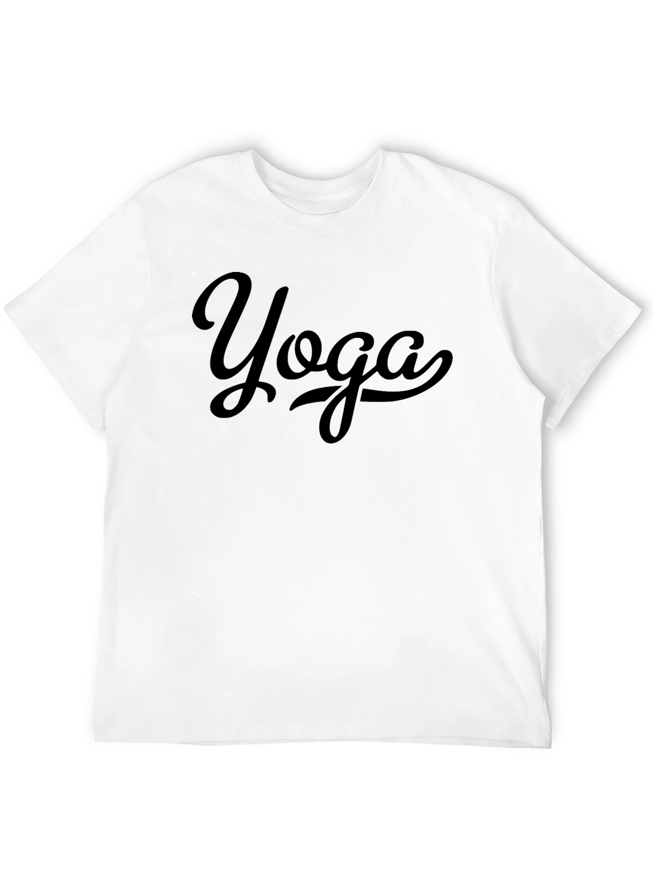 Yoga Graphic Tee - Unisex Black Cotton T-Shirt