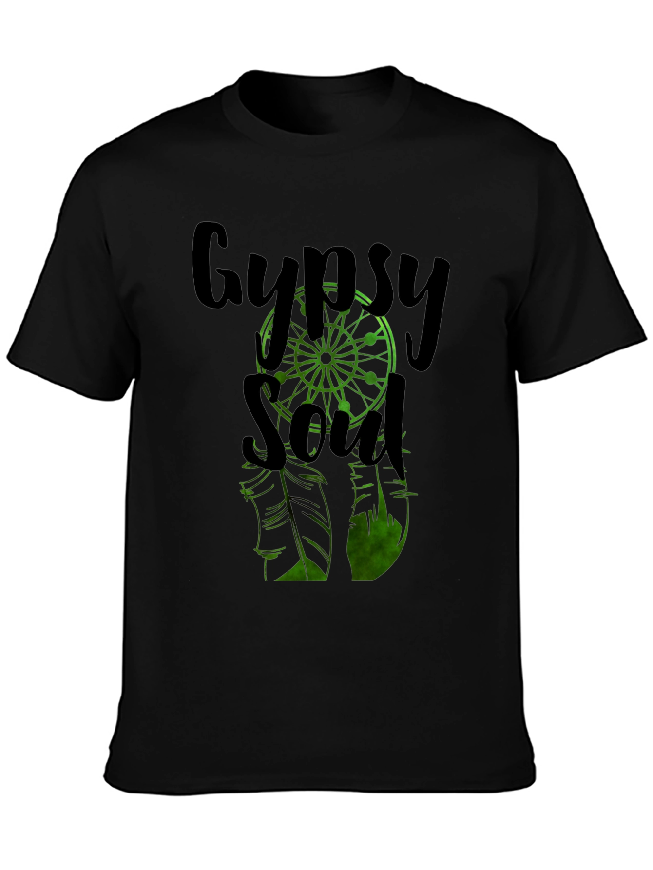 Gypsy Soul Dreamcatcher Graphic Tee - Black