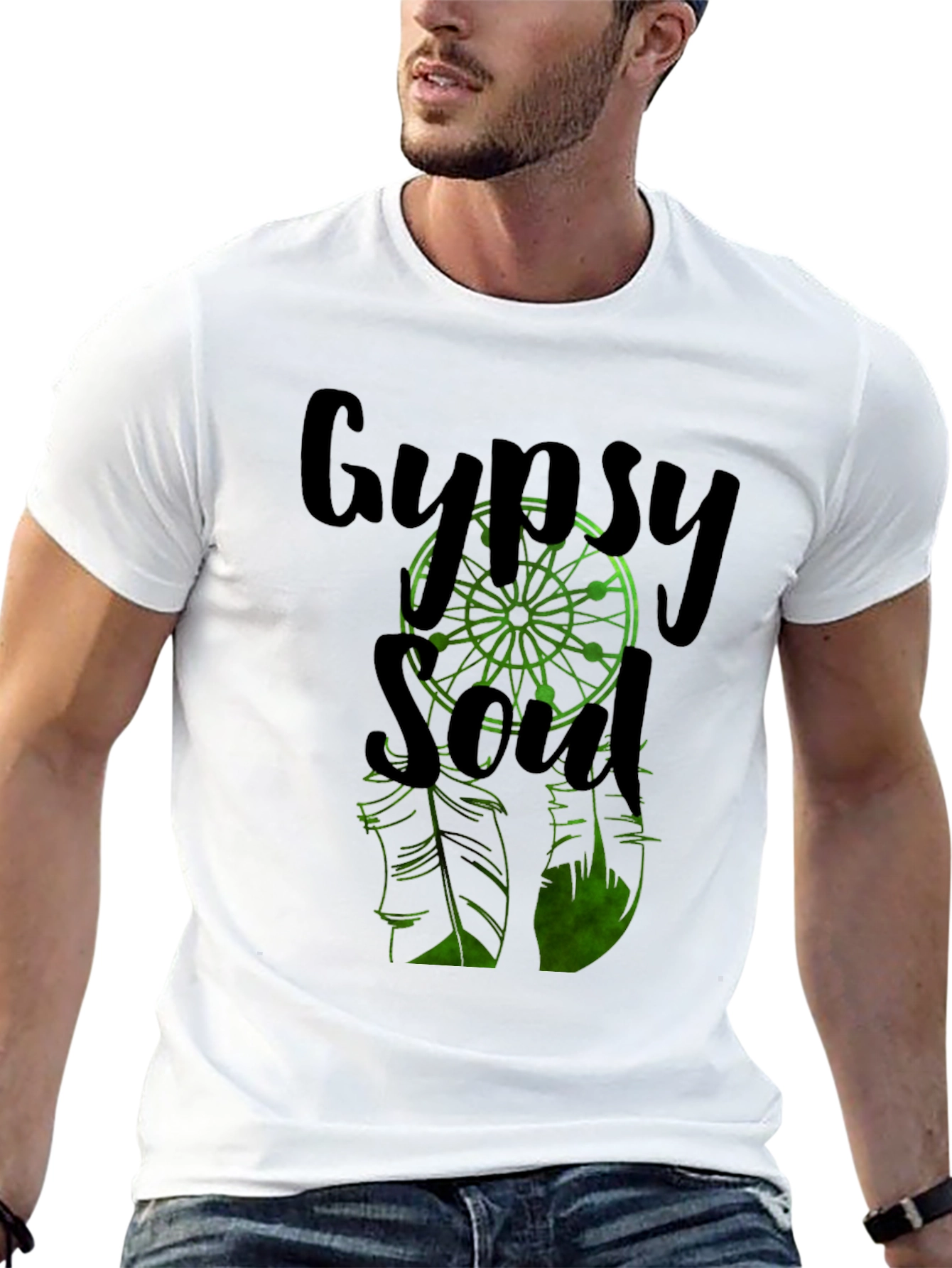 Gypsy Soul Dreamcatcher Graphic Tee - Black