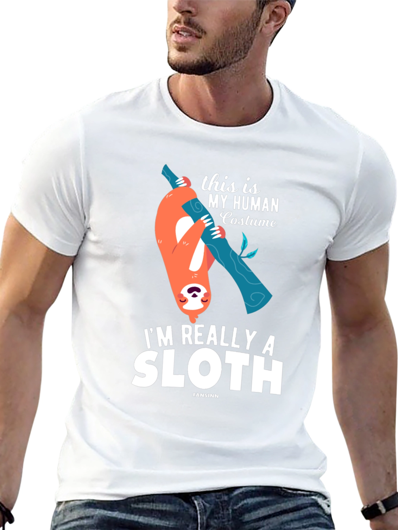 Funny Sloth Human Costume T-Shirt