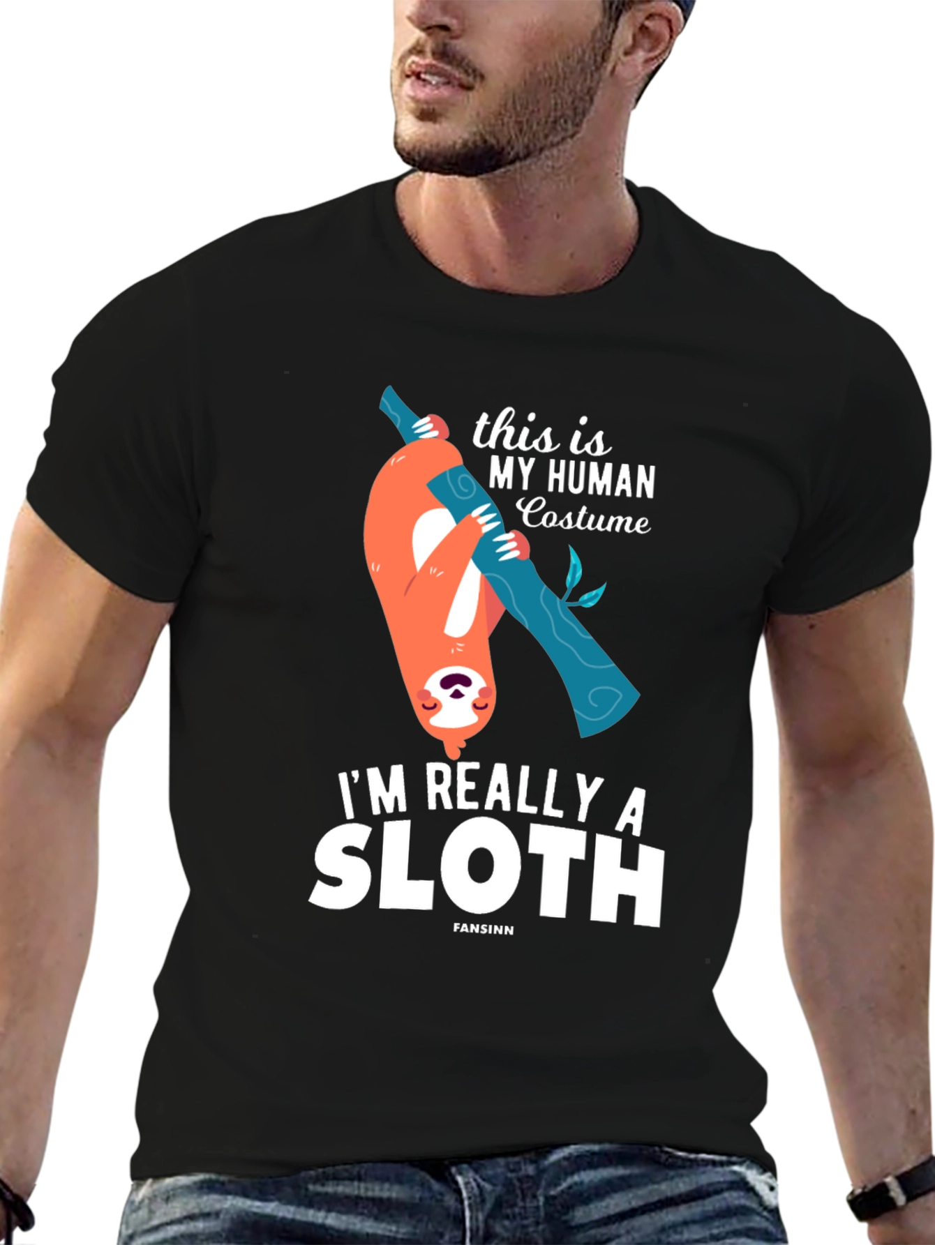 Funny Sloth Human Costume T-Shirt