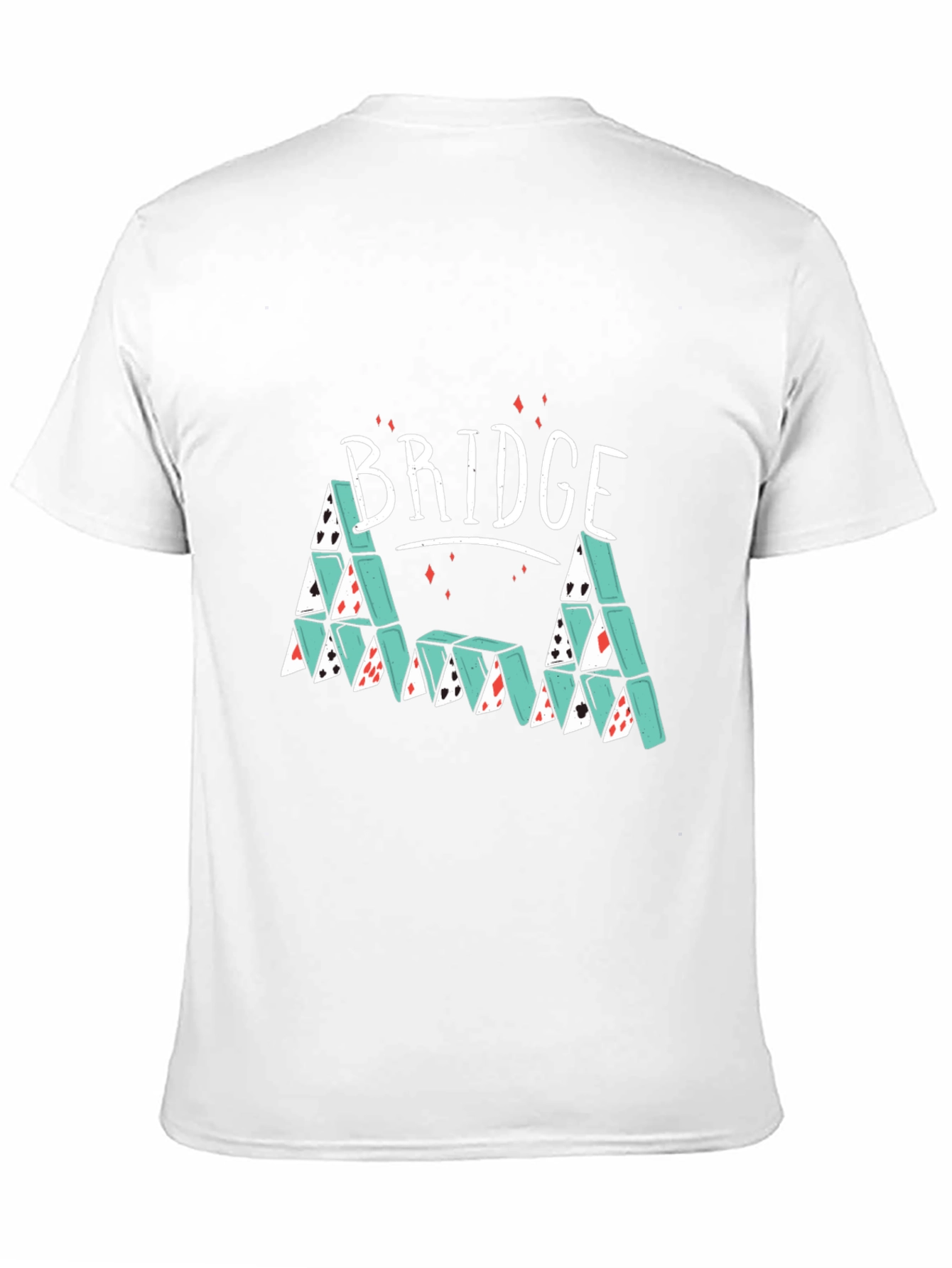Bridge Playing Cards T-Shirt - Novelty Card Game Tee