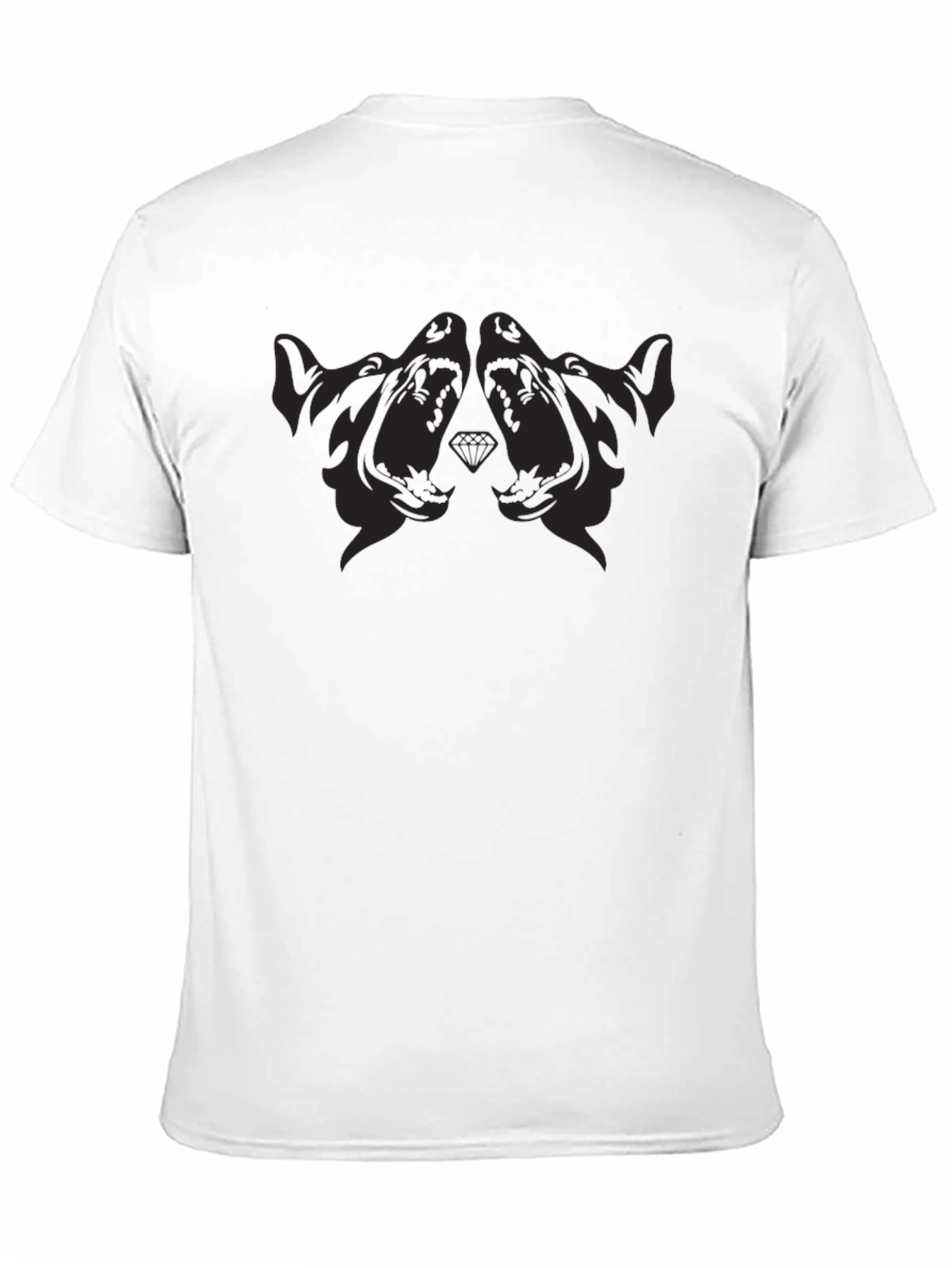 Black Graphic Tee - Dog Design