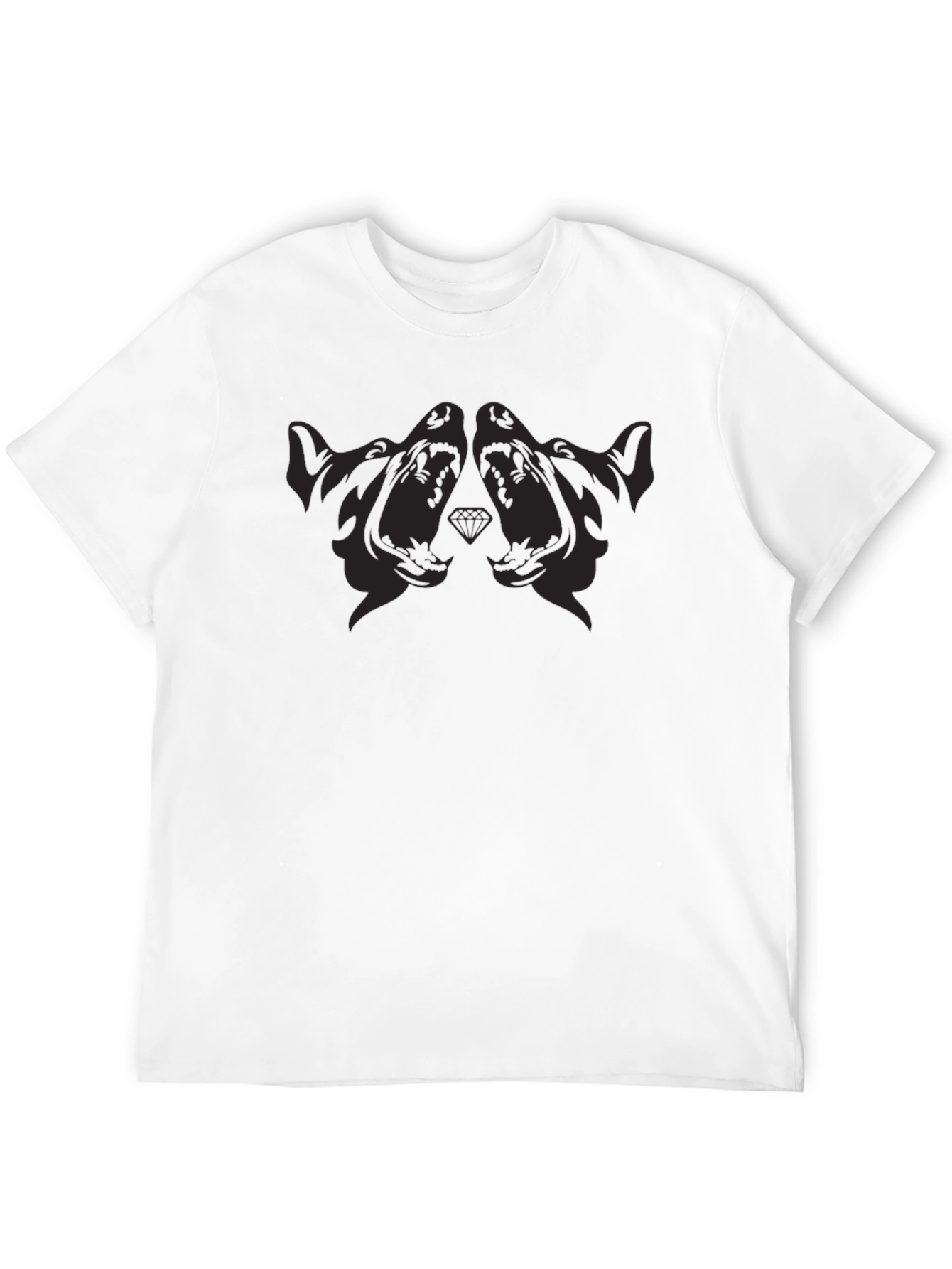 Black Graphic Tee - Dog Design