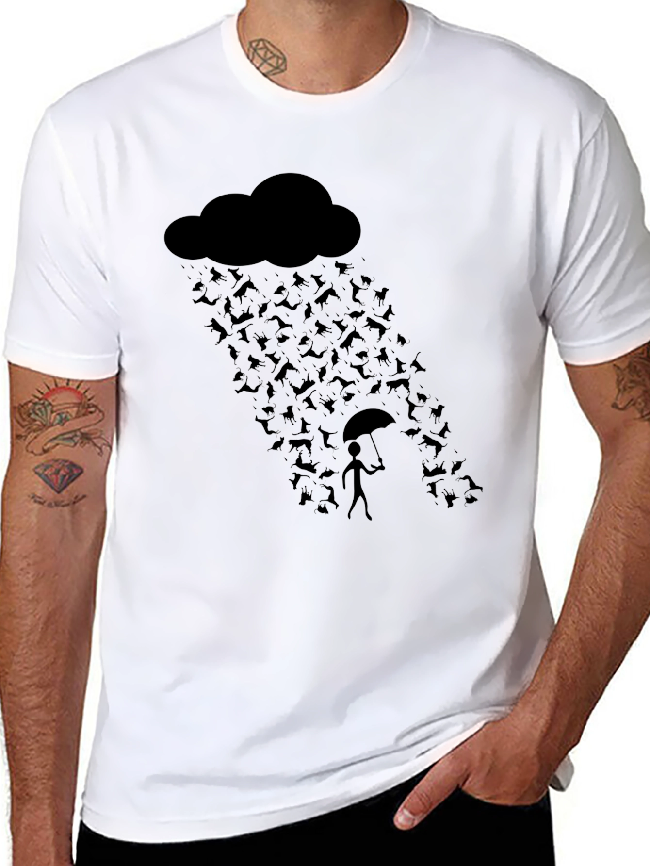 Rain of Bats Graphic Tee - Unique Halloween Shirt