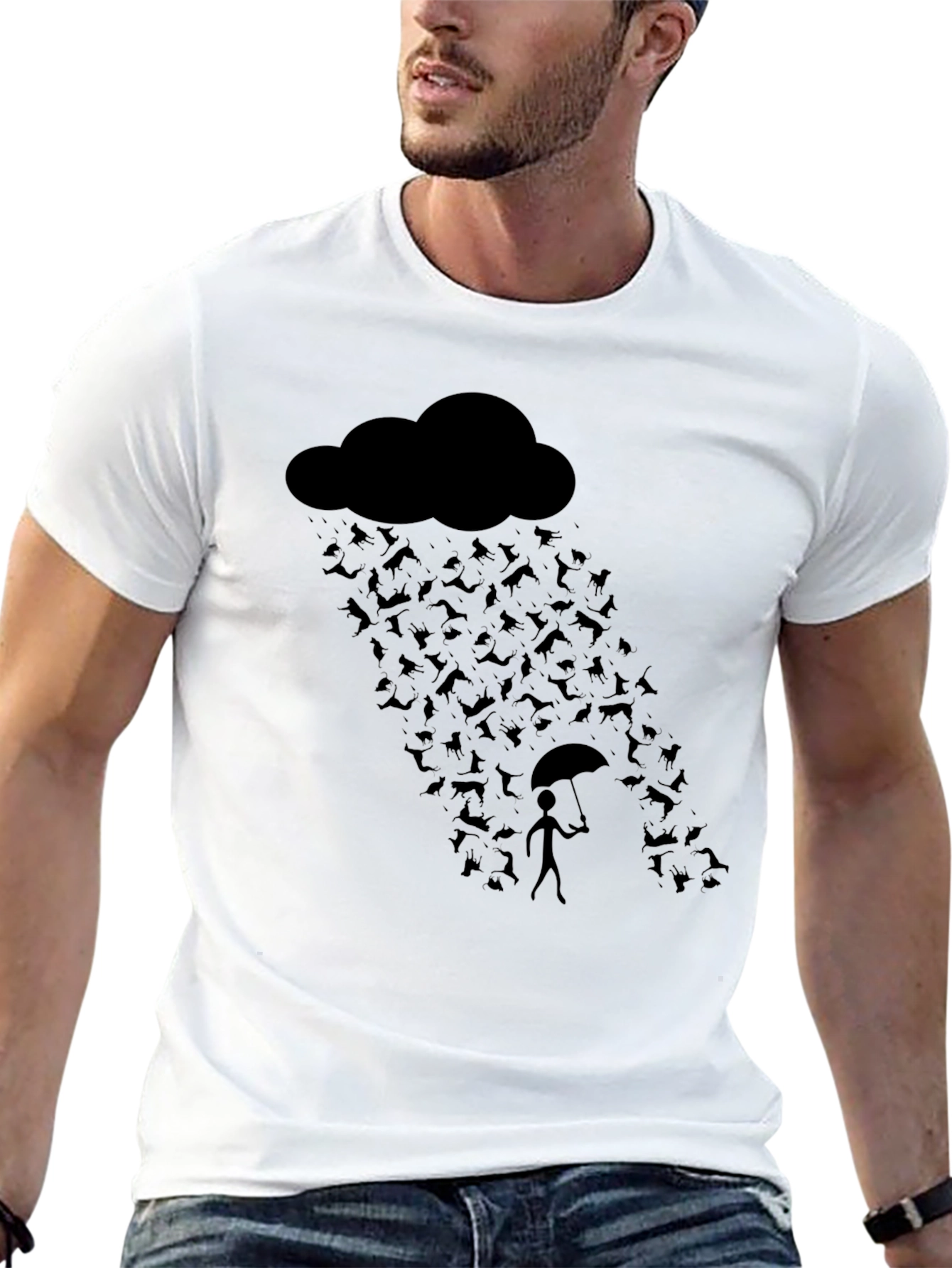 Rain of Bats Graphic Tee - Unique Halloween Shirt