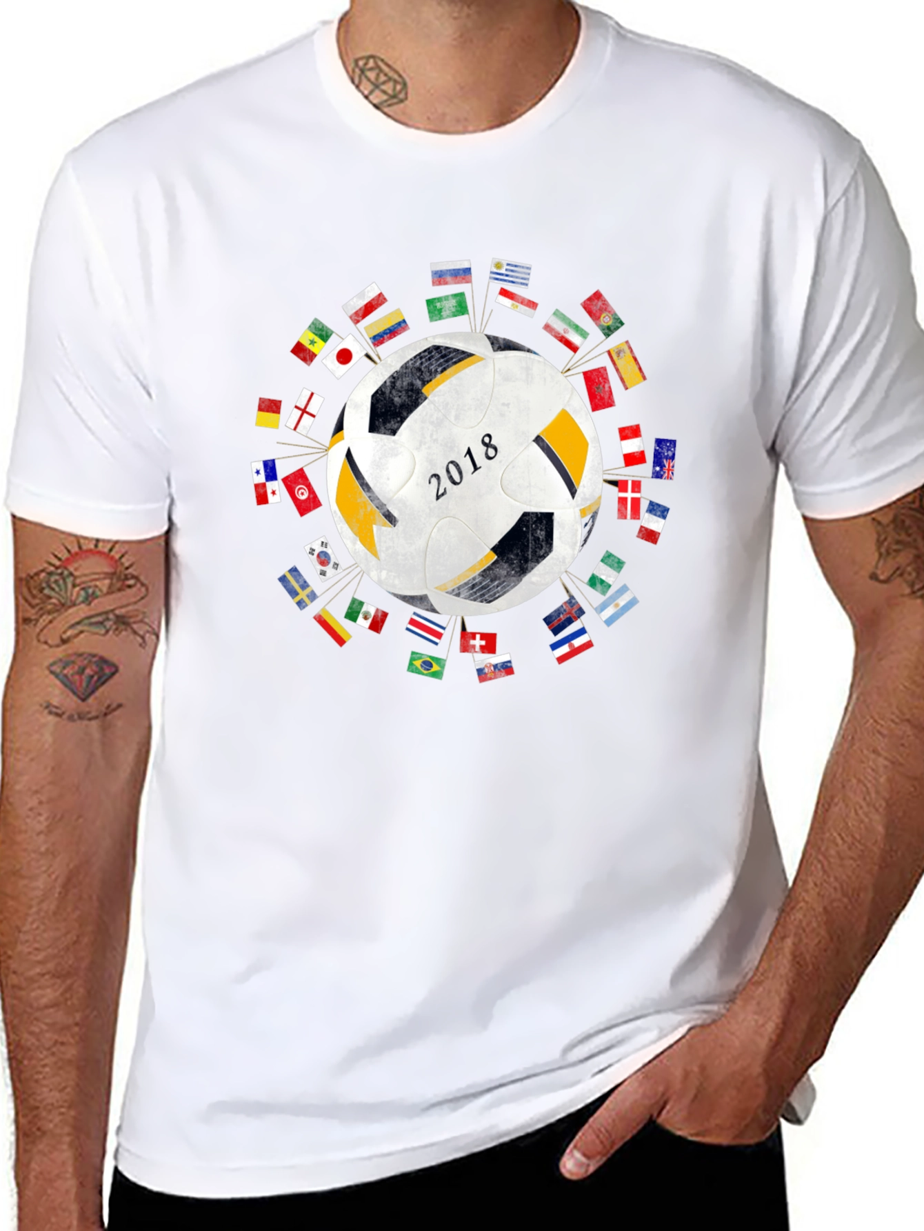 2018 World Soccer Flags T-Shirt