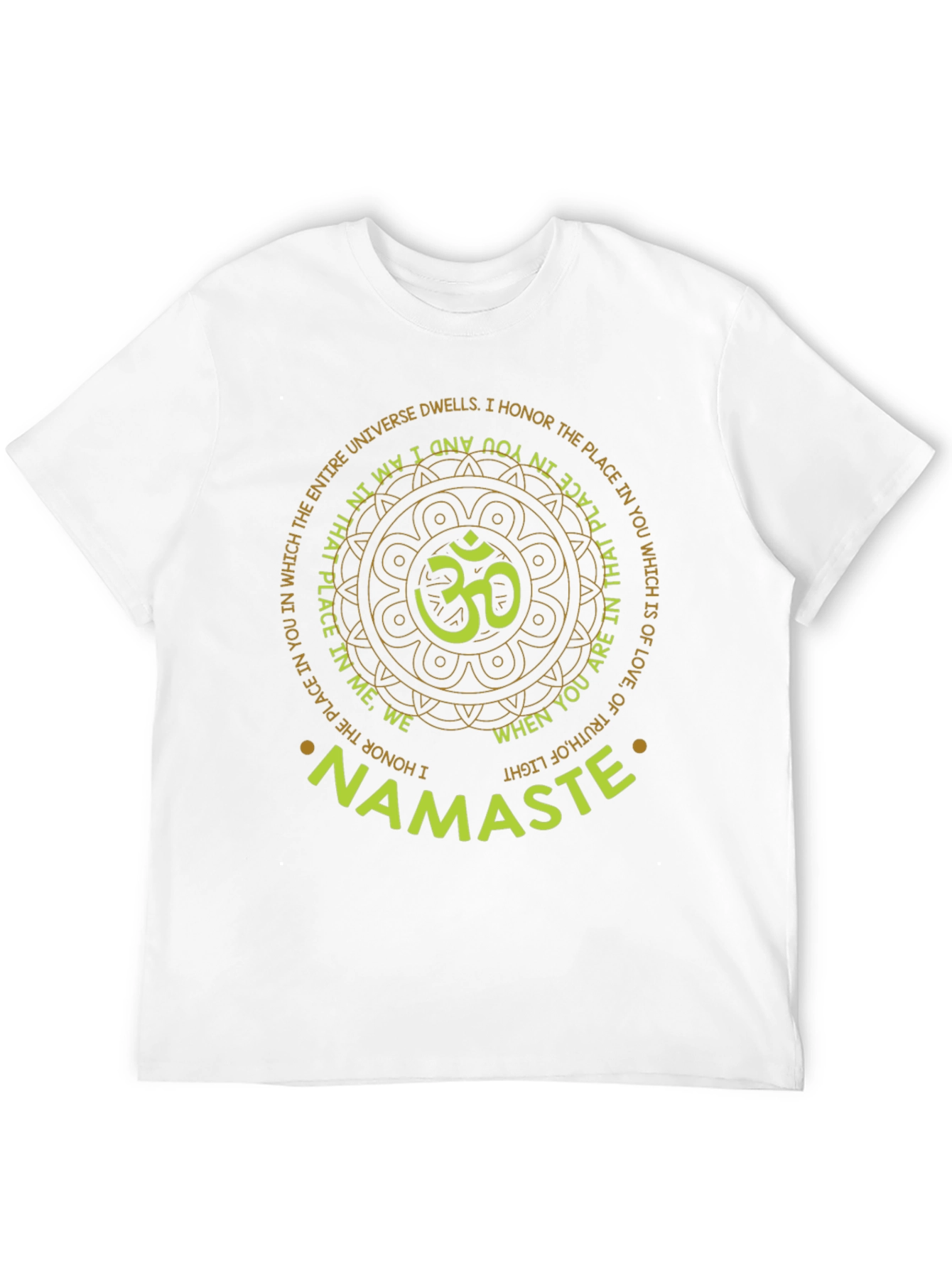 Namaste Om Graphic T-Shirt - Spiritual Comfort