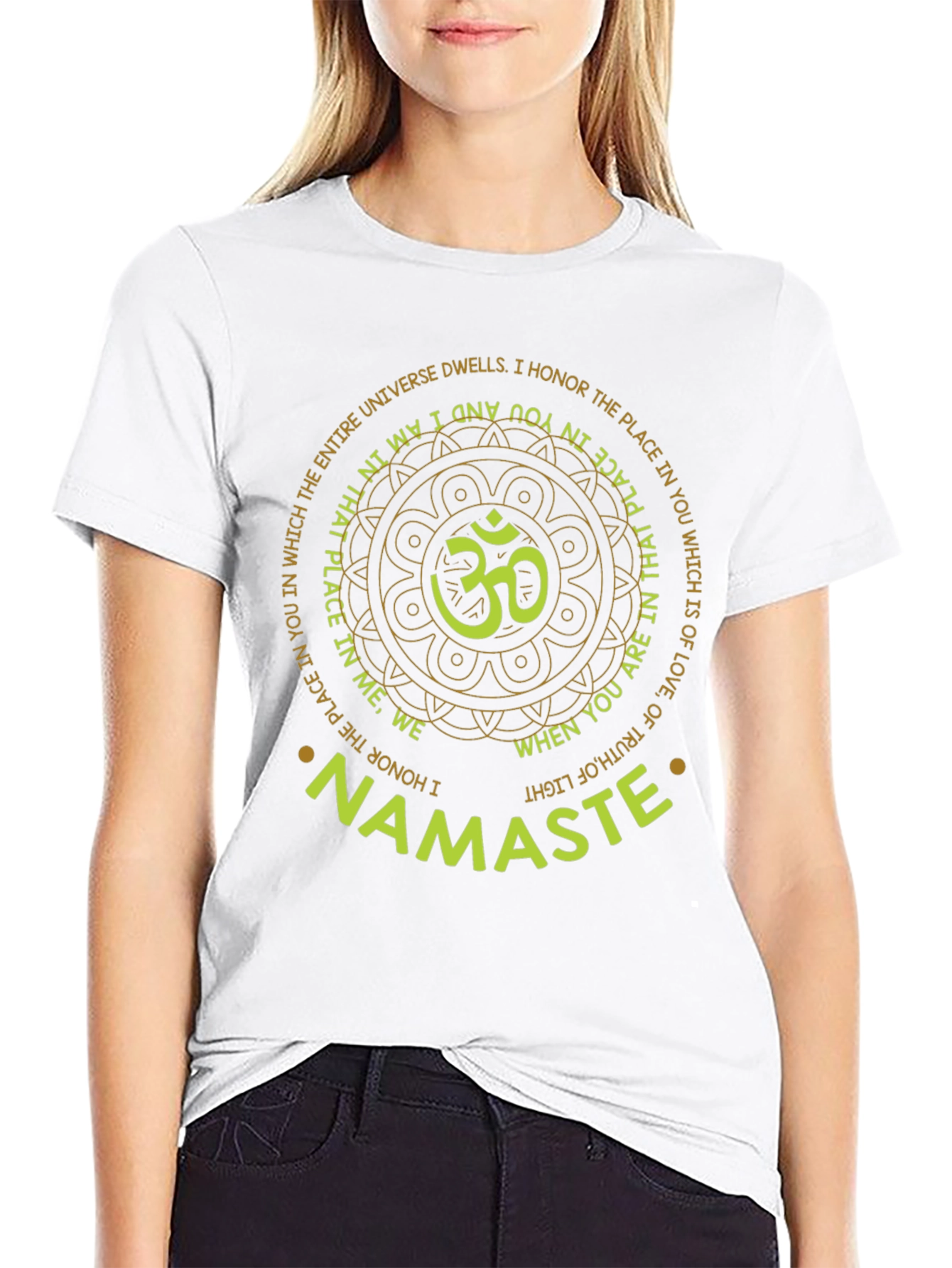 Namaste Om Graphic T-Shirt - Spiritual Comfort