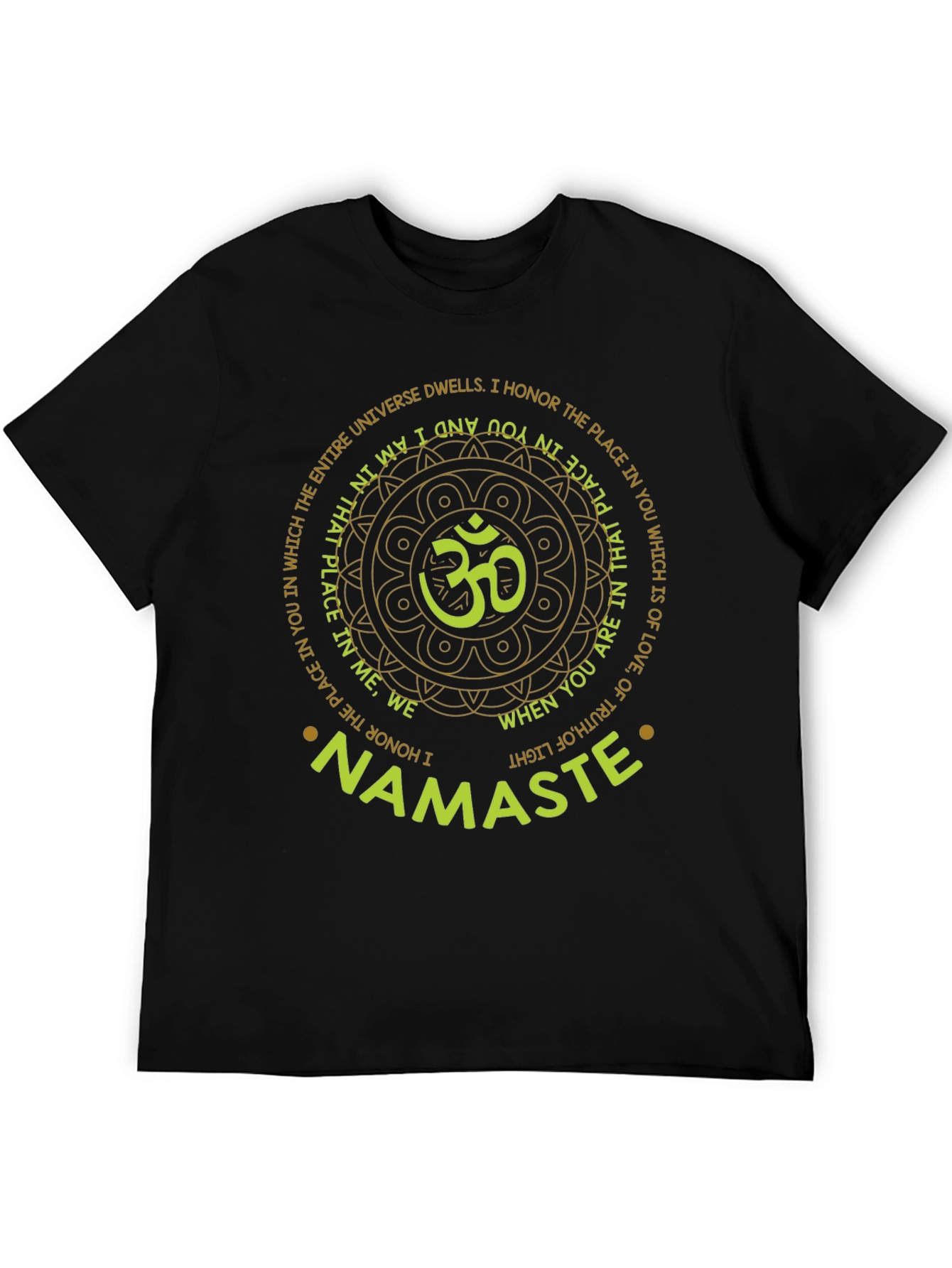 Namaste Om Graphic T-Shirt - Spiritual Comfort