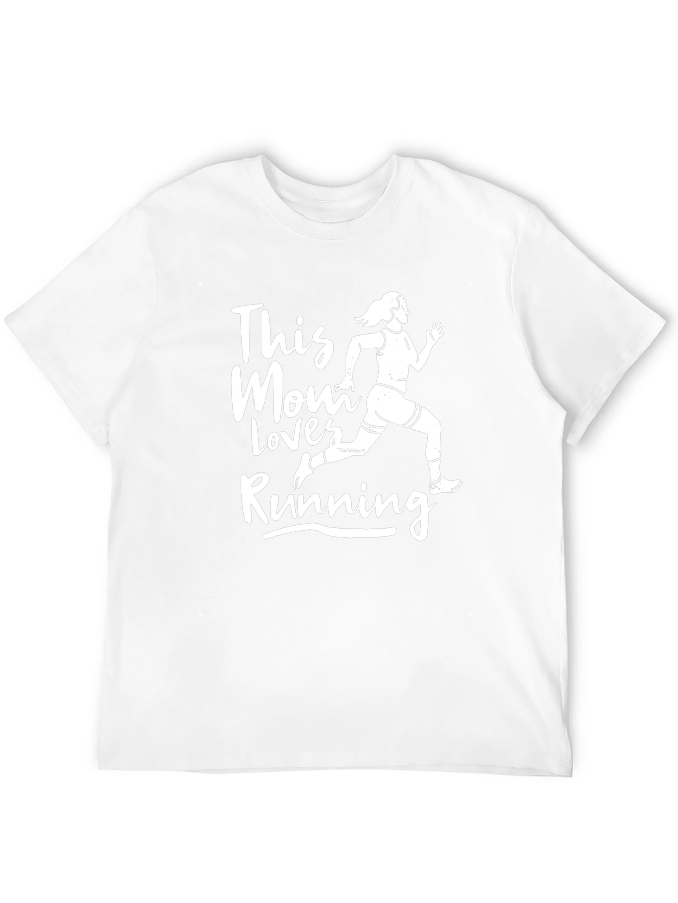 This Mom Loves Running T-Shirt - Black