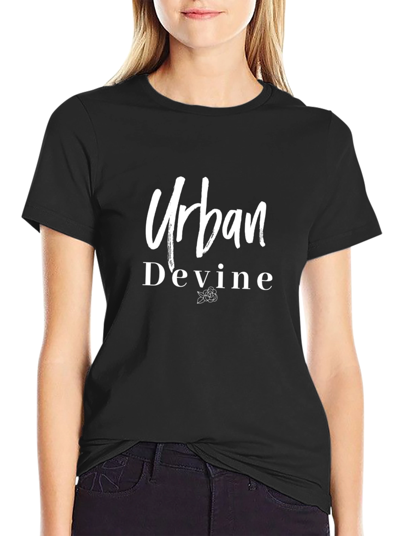 Urban Devine Black Graphic T-Shirt