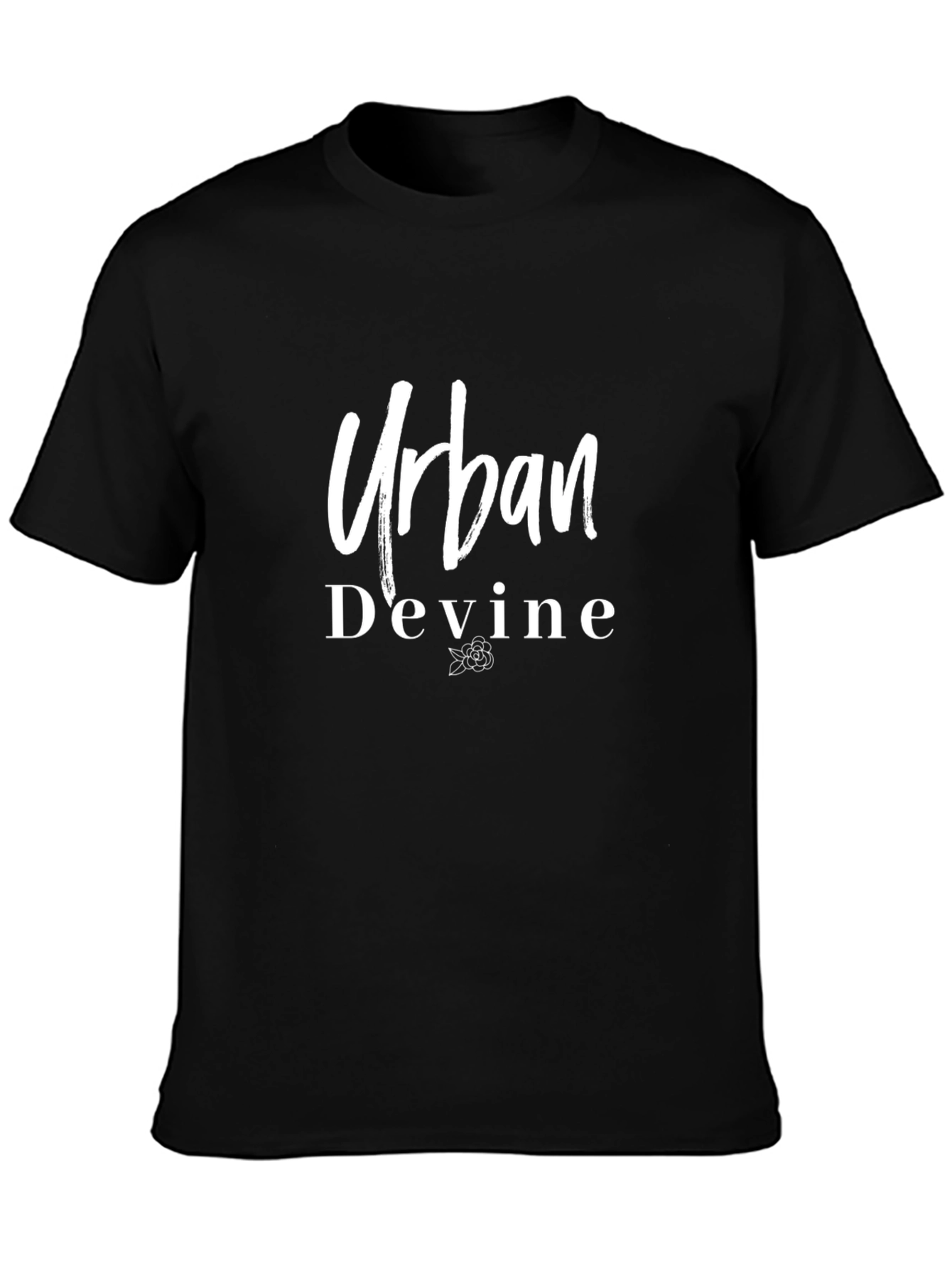 Urban Devine Black Graphic T-Shirt