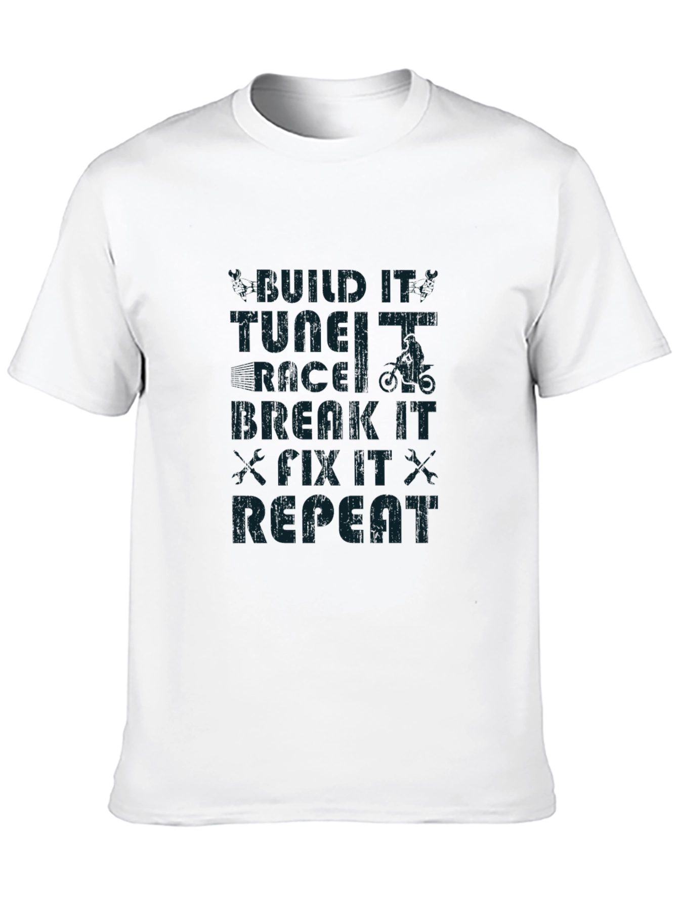 Build Tune Race Repeat Black T-Shirt