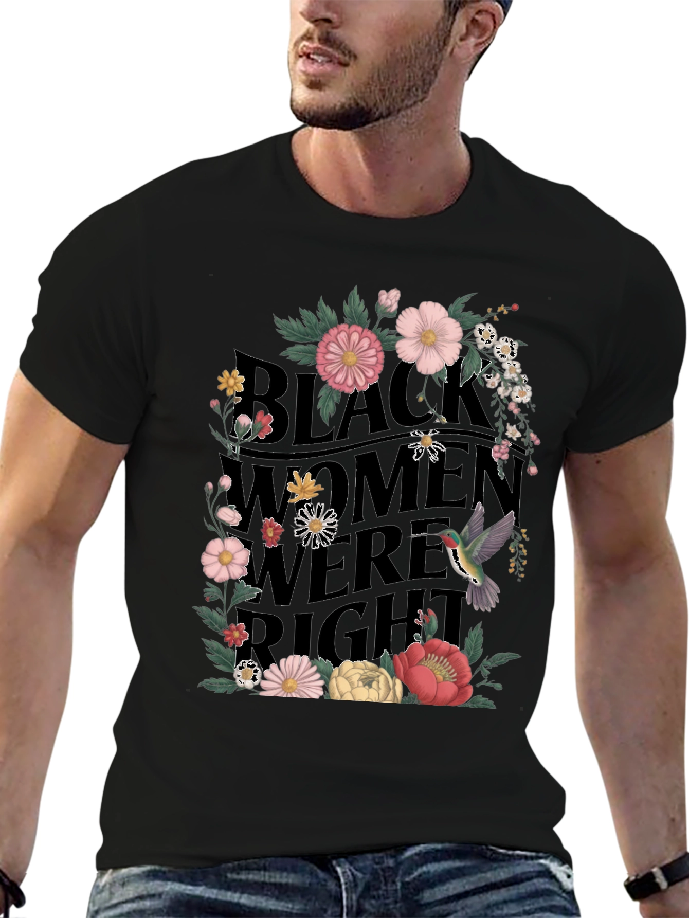 Black Women Were Right Floral Graphic Tee