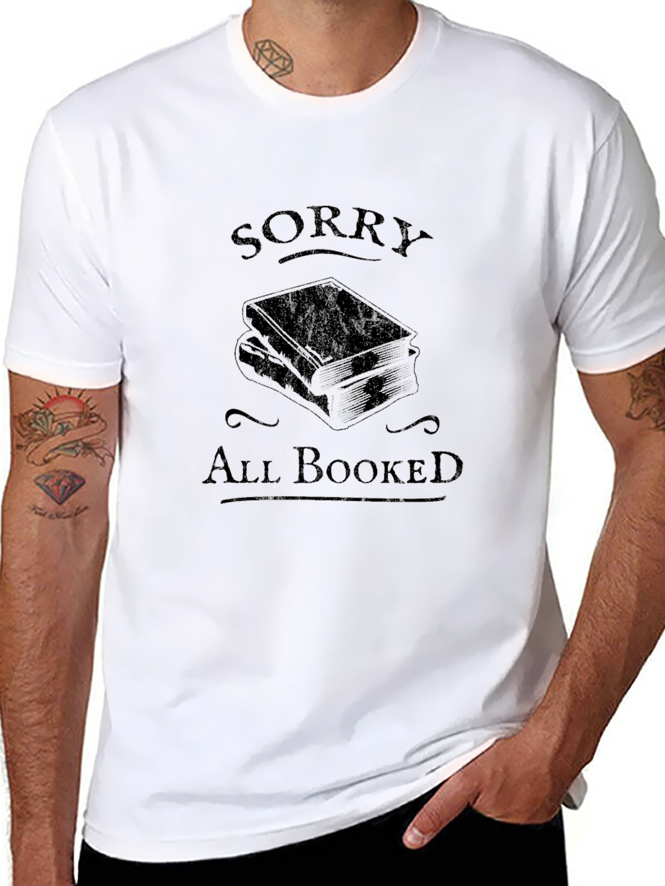 Sorry All Booked T-Shirt - Book Lover Gift